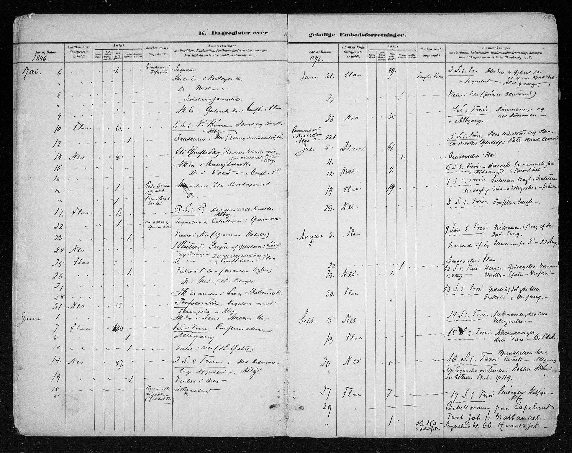 Nes kirkebøker, AV/SAKO-A-236/F/Fa/L0011: Parish register (official) no. 11, 1881-1912, p. 503