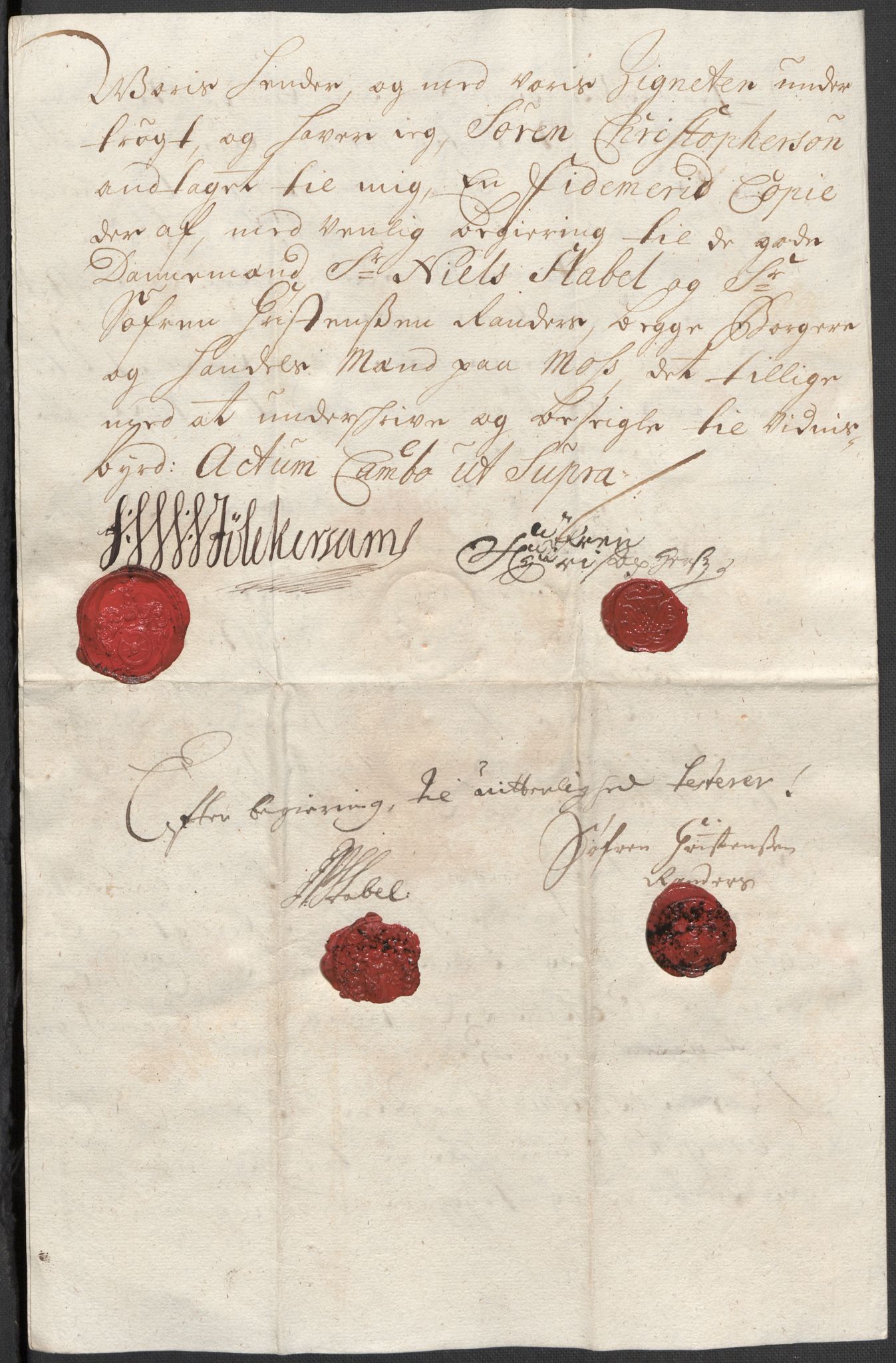 Riksarkivets diplomsamling, AV/RA-EA-5965/F12/L0006: Pk. 7 (III), 1589-1716, p. 46