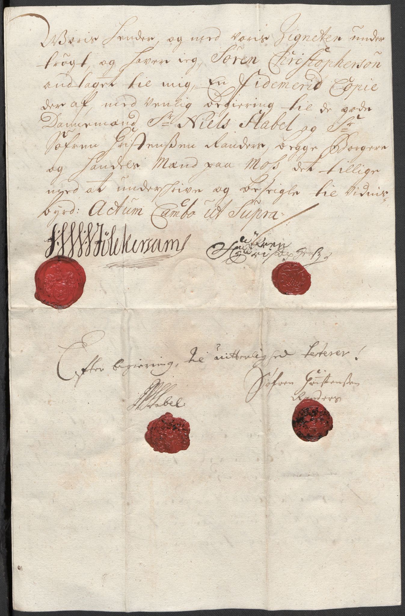 Riksarkivets diplomsamling, RA/EA-5965/F12/L0006: Pk. 7 (III), 1589-1716, p. 46