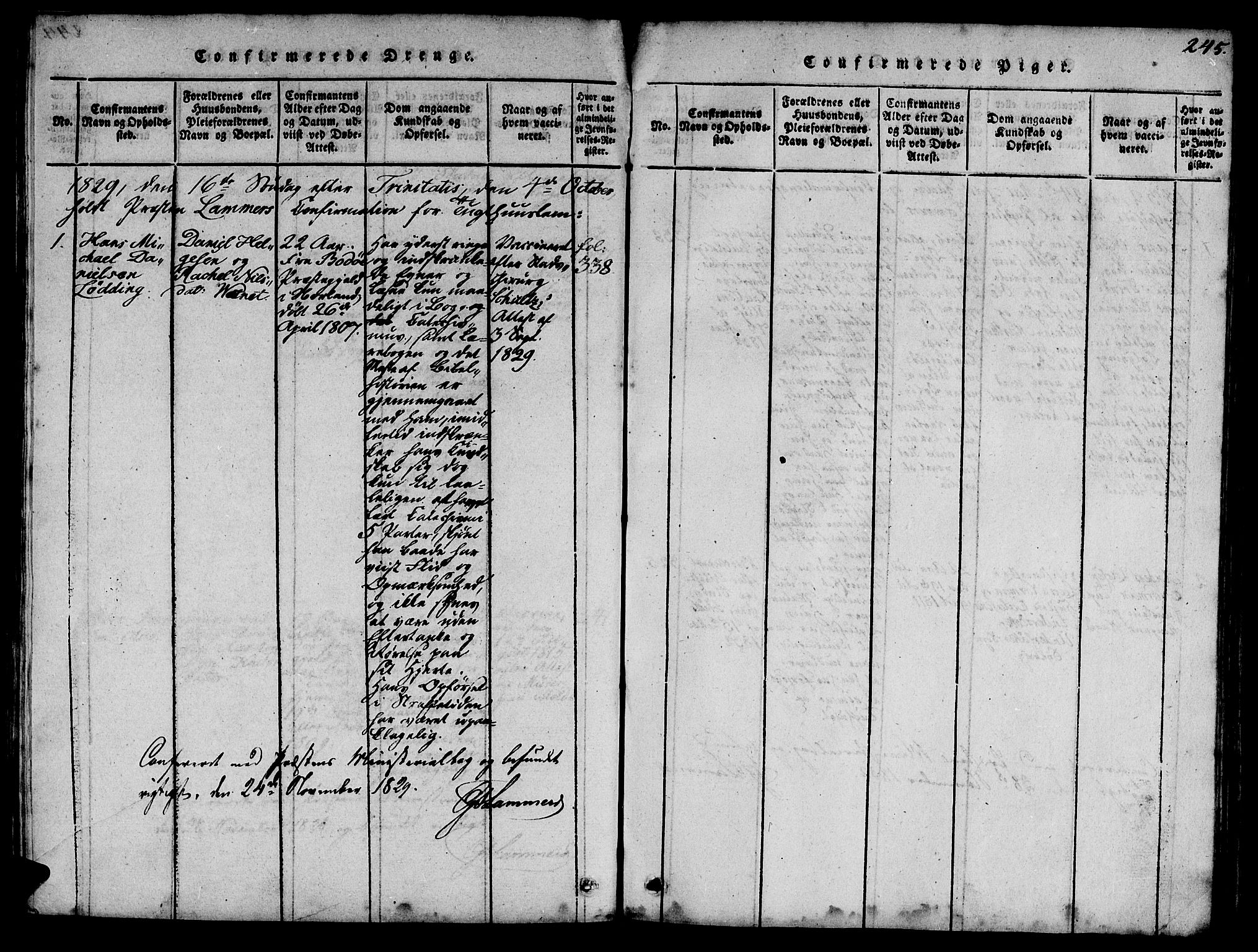 Ministerialprotokoller, klokkerbøker og fødselsregistre - Sør-Trøndelag, SAT/A-1456/623/L0478: Parish register (copy) no. 623C01, 1815-1873, p. 245