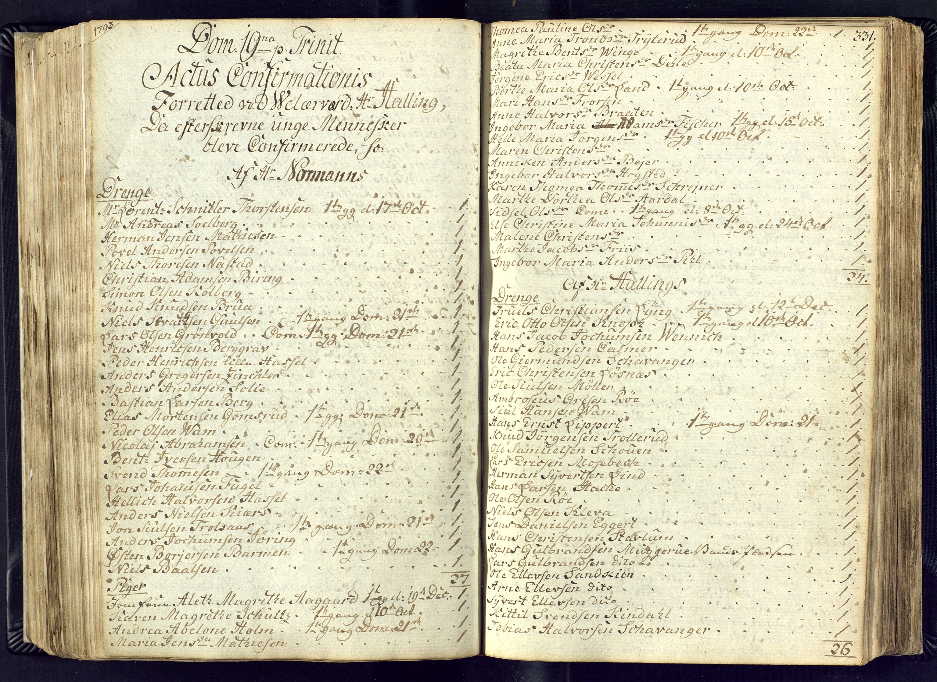 Kongsberg kirkebøker, AV/SAKO-A-22/M/Ma/L0011: Communicants register no. 11, 1788-1795, p. 331