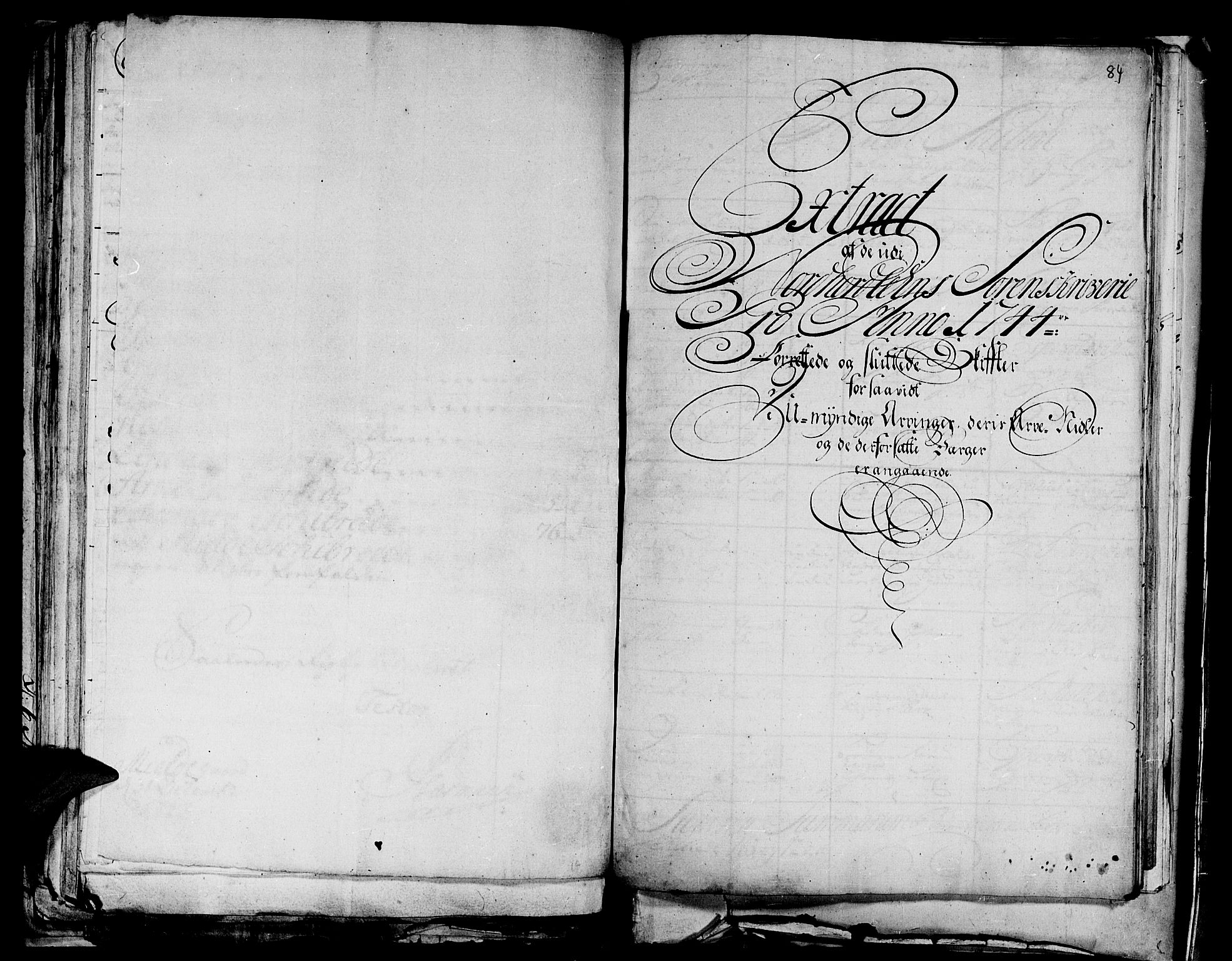 Nordhordland sorenskrivar, SAB/A-2901/1/H/Ha/L0003: Skifteprotokollar Nordhordland , 1731-1748, p. 83b-84a