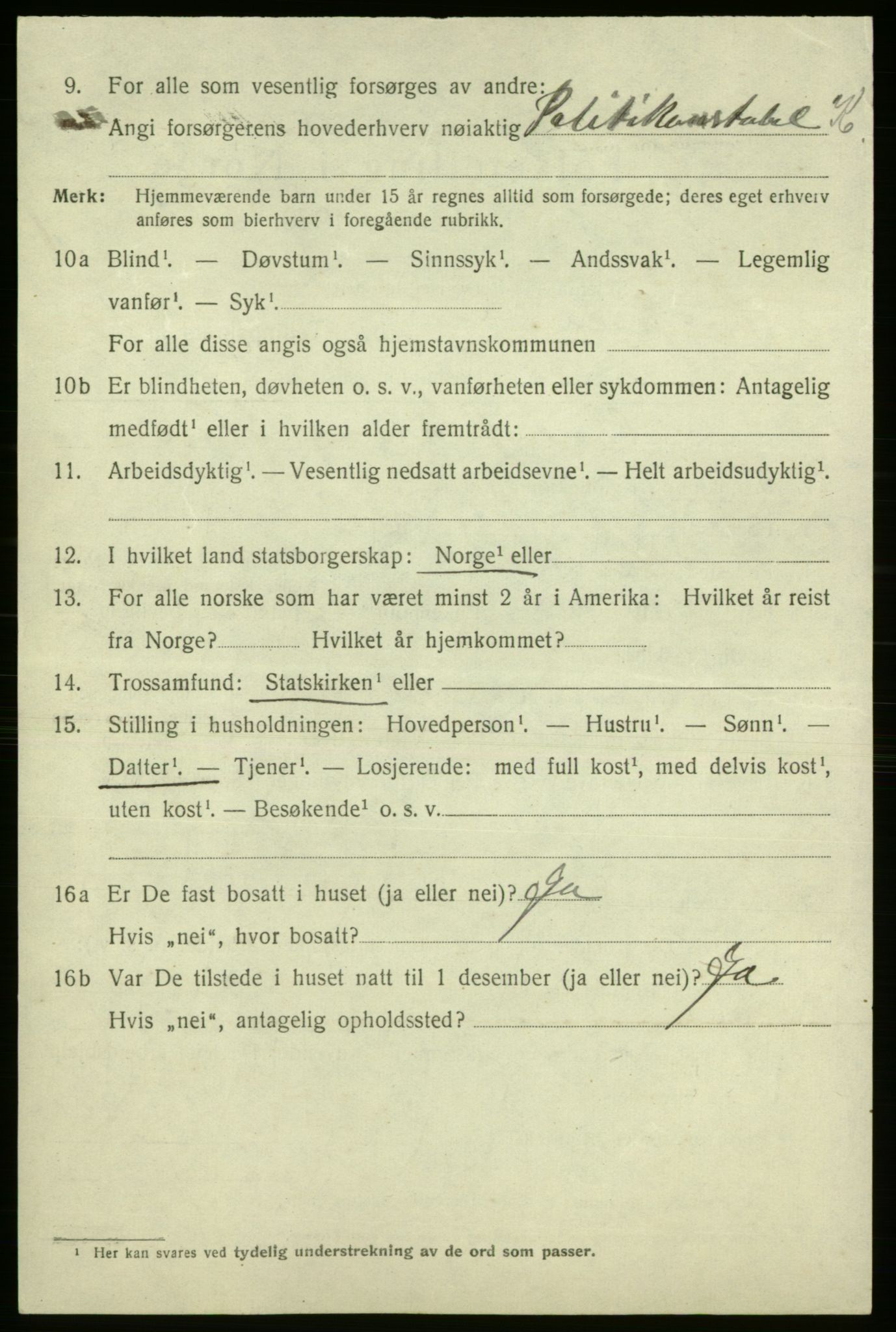 SAO, 1920 census for Fredrikshald, 1920, p. 28781