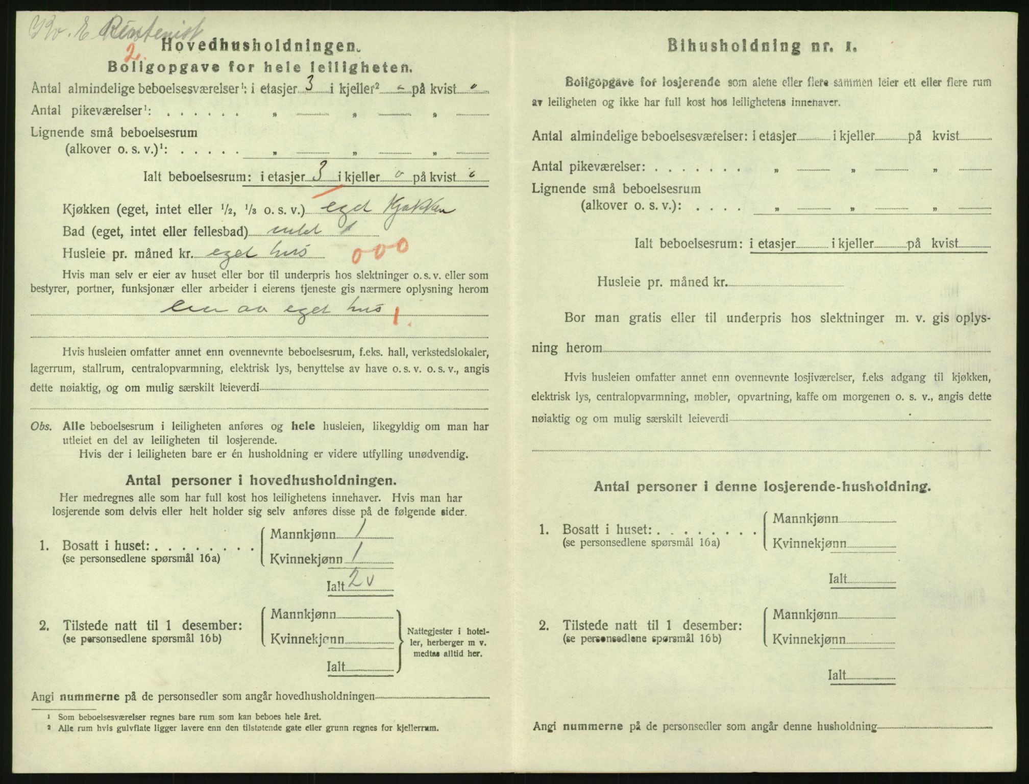 SAK, 1920 census for Risør, 1920, p. 1522