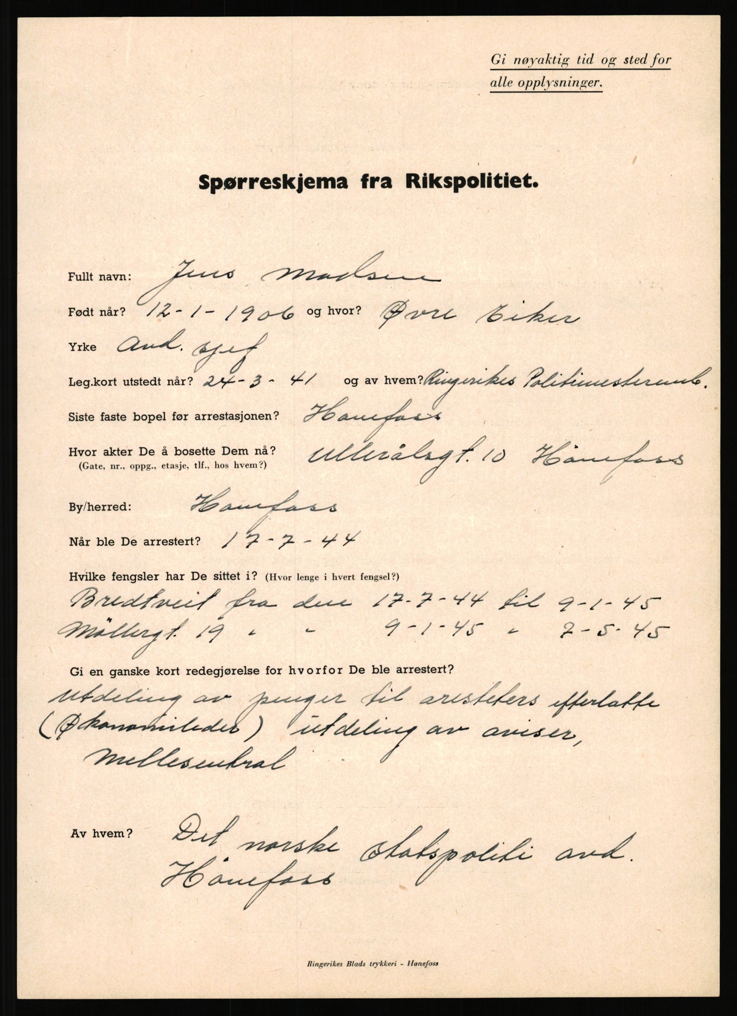 Rikspolitisjefen, AV/RA-S-1560/L/L0011: Lucassen, Oscar Fredrik - Moen, Olav, 1940-1945, p. 390