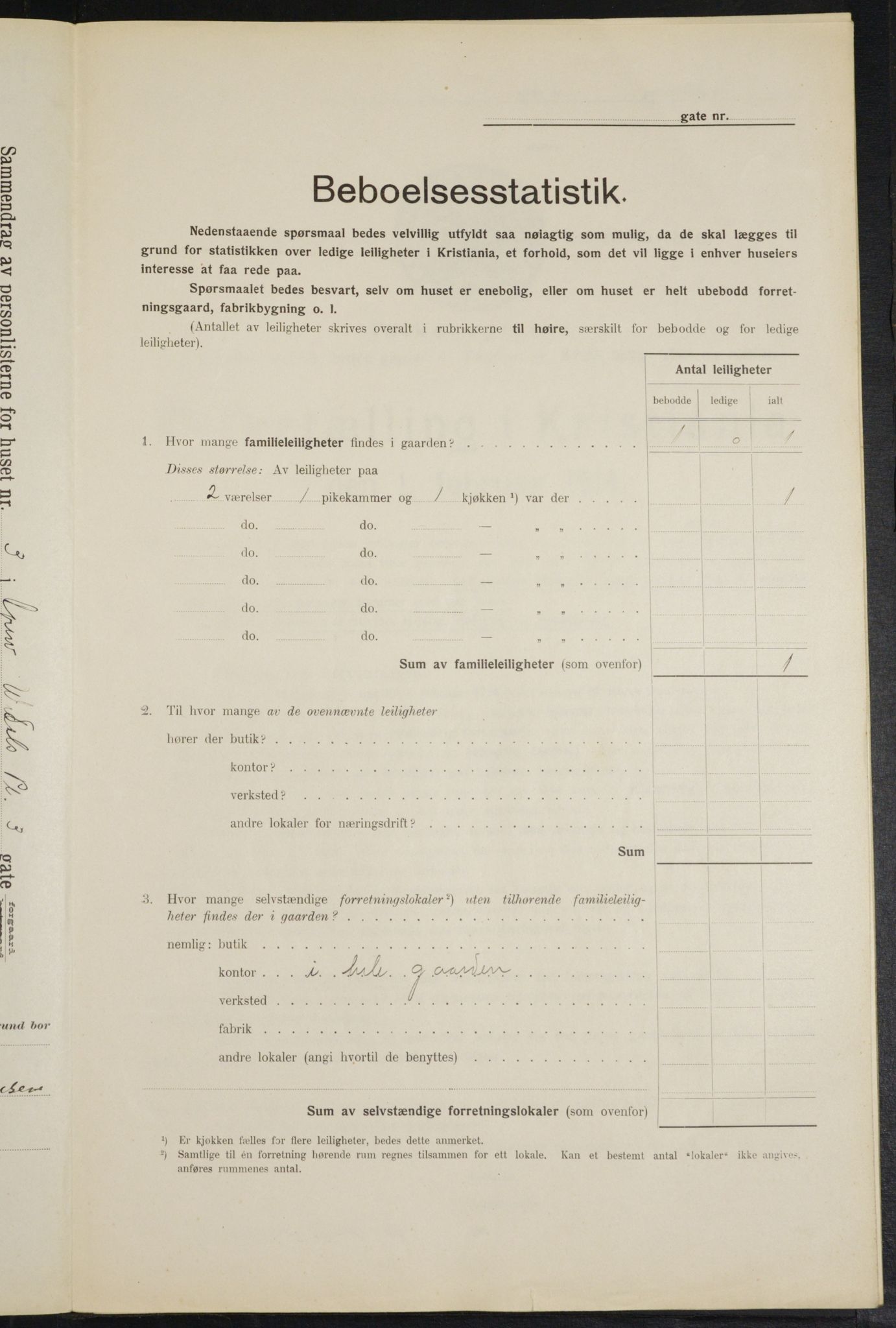 OBA, Municipal Census 1914 for Kristiania, 1914, p. 30004