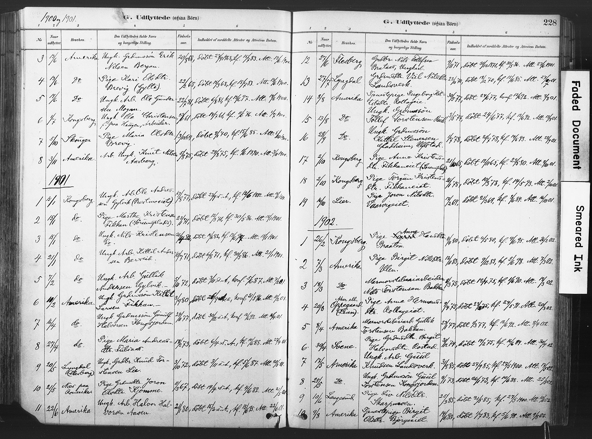 Rollag kirkebøker, SAKO/A-240/F/Fa/L0011: Parish register (official) no. I 11, 1878-1902, p. 228
