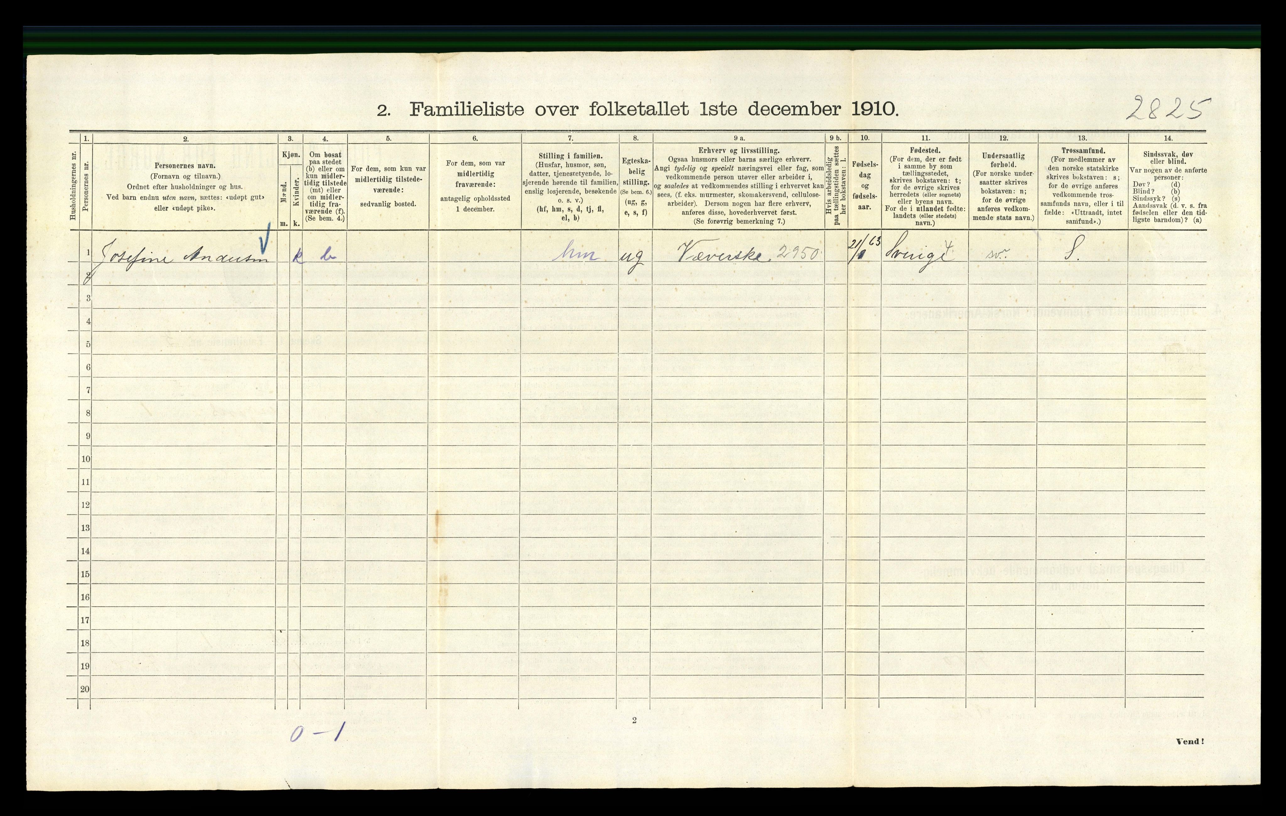 RA, 1910 census for Kristiania, 1910, p. 4828