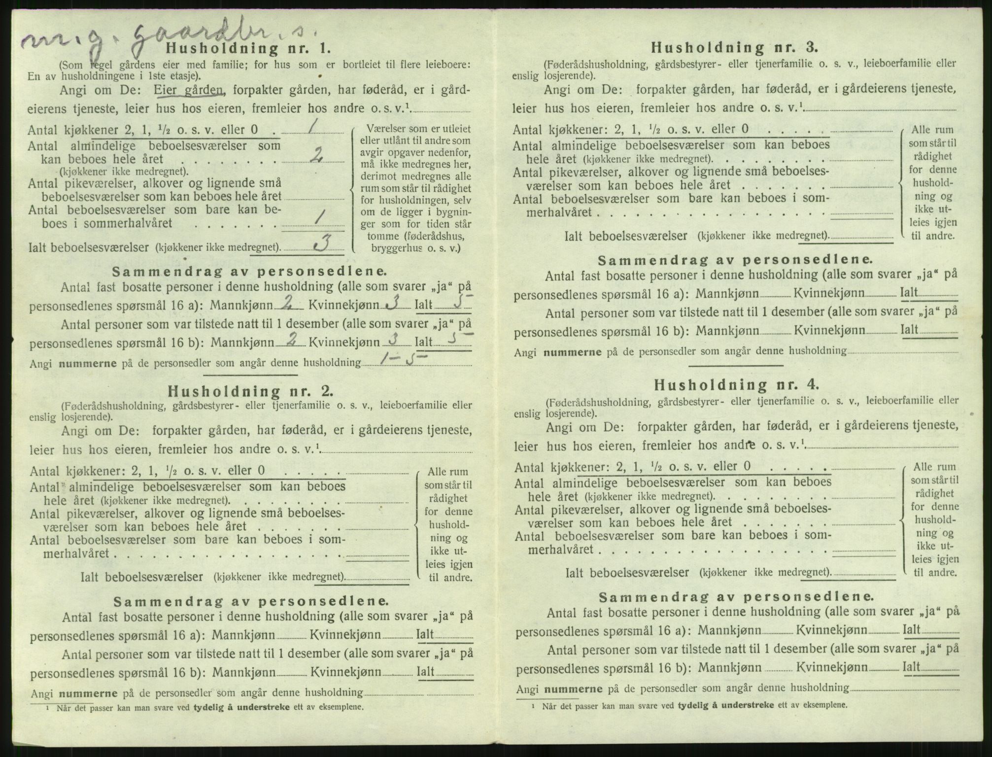 SAT, 1920 census for Stordal, 1920, p. 235