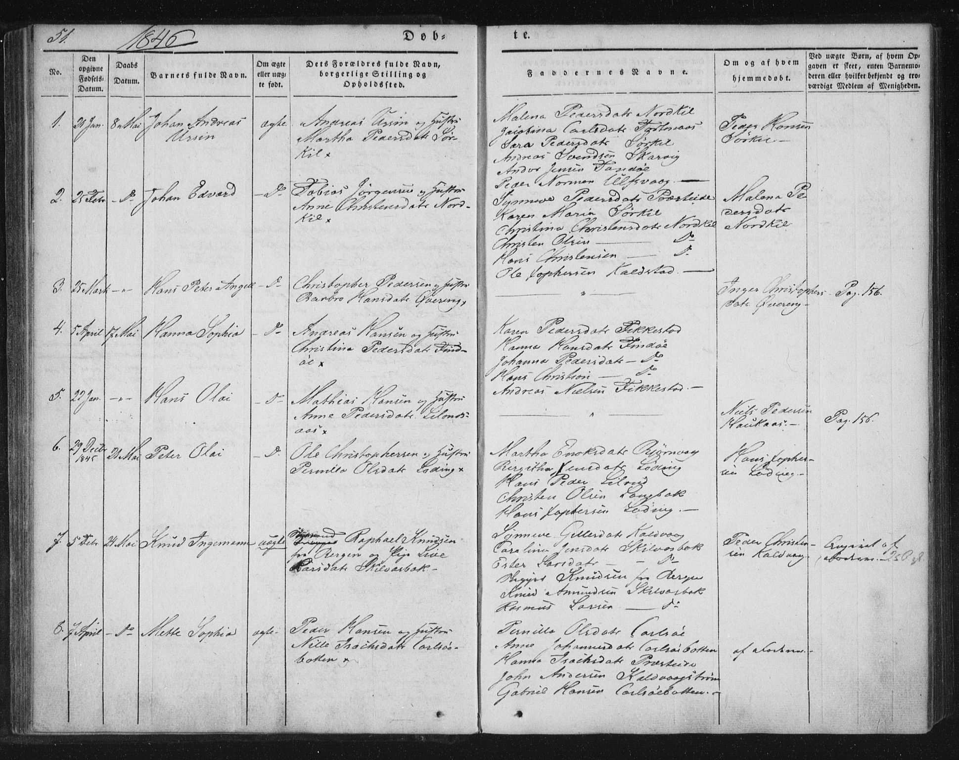 Ministerialprotokoller, klokkerbøker og fødselsregistre - Nordland, AV/SAT-A-1459/859/L0843: Parish register (official) no. 859A03, 1840-1848, p. 51