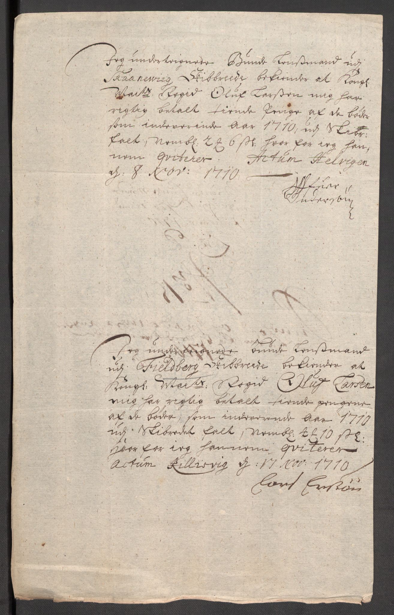 Rentekammeret inntil 1814, Reviderte regnskaper, Fogderegnskap, AV/RA-EA-4092/R48/L2986: Fogderegnskap Sunnhordland og Hardanger, 1709-1710, p. 396