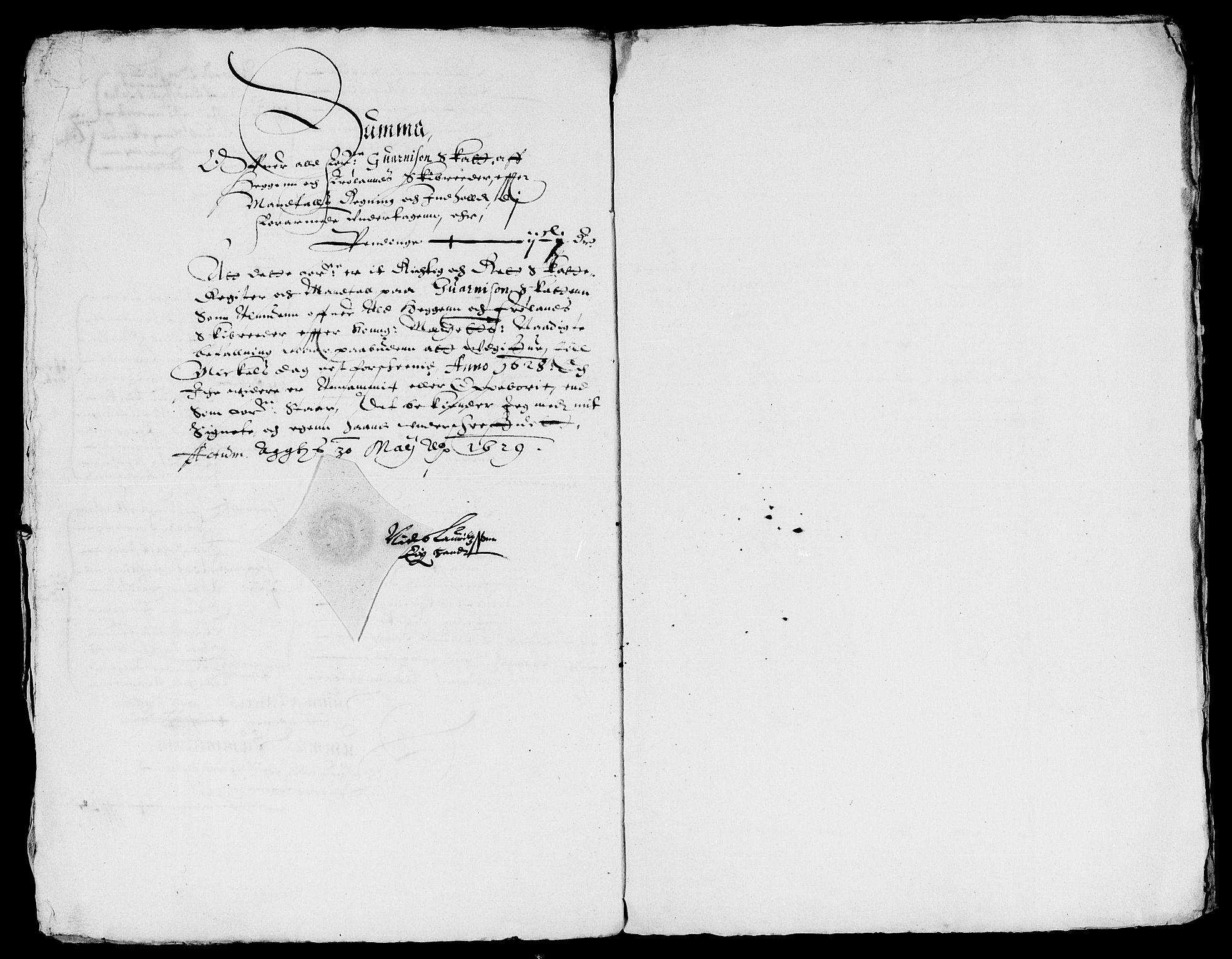 Rentekammeret inntil 1814, Reviderte regnskaper, Lensregnskaper, AV/RA-EA-5023/R/Rb/Rba/L0092: Akershus len, 1628-1629