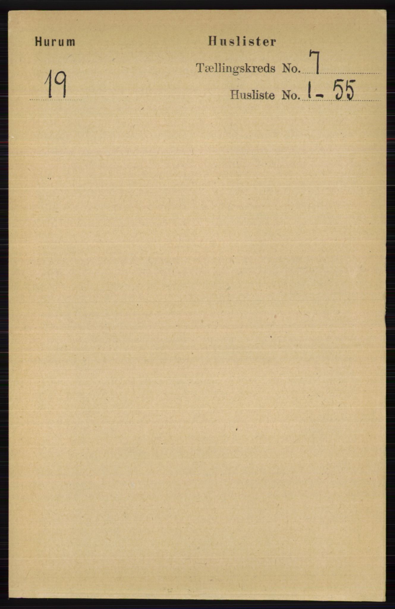 RA, 1891 census for 0628 Hurum, 1891, p. 2212