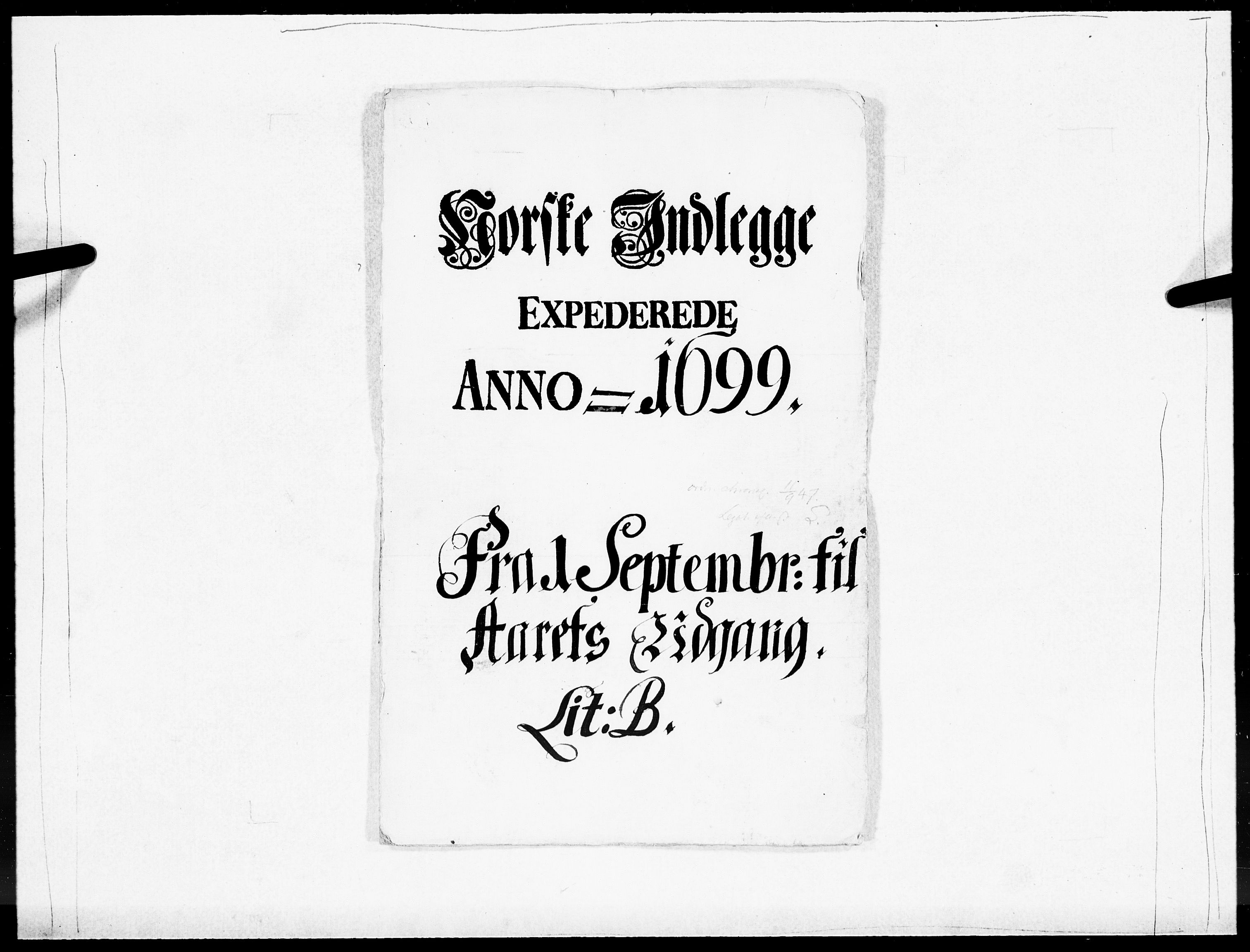 Danske Kanselli 1572-1799, RA/EA-3023/F/Fc/Fcc/Fcca/L0049: Norske innlegg 1572-1799, 1699-1700, p. 37