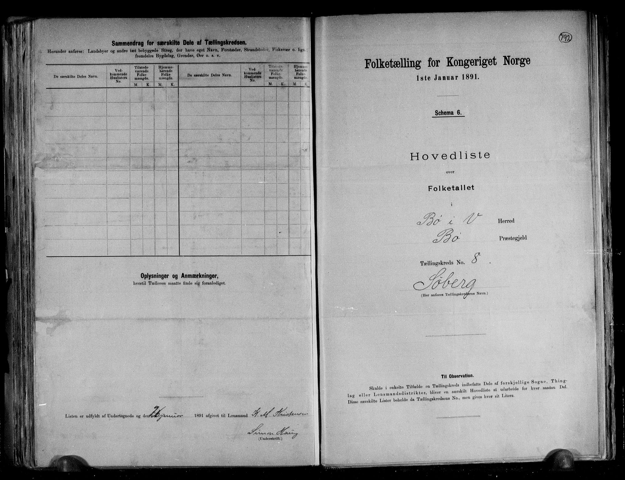 RA, 1891 census for 1867 Bø, 1891, p. 21