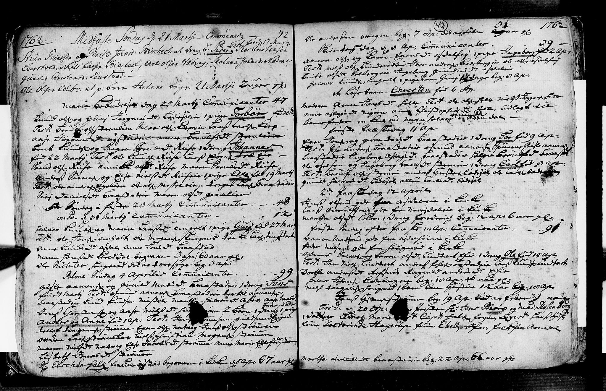 Øyestad sokneprestkontor, SAK/1111-0049/F/Fa/L0006: Parish register (official) no. A 6, 1758-1776, p. 42