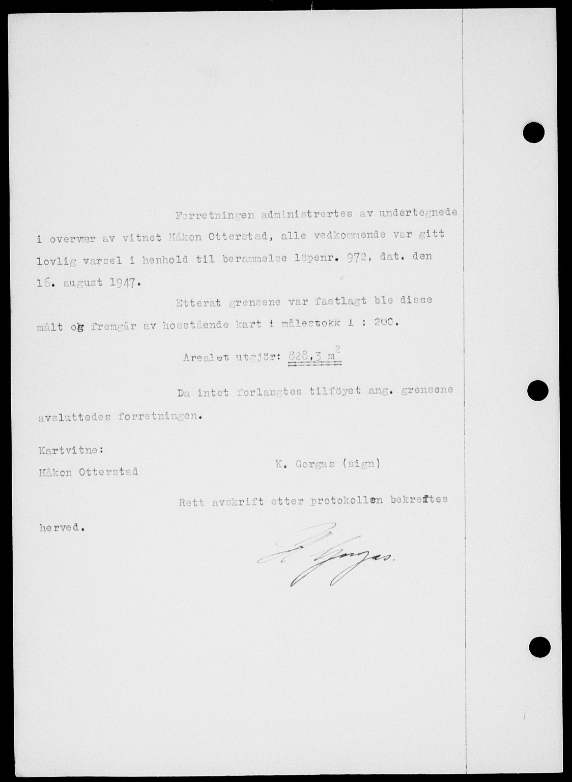 Onsøy sorenskriveri, SAO/A-10474/G/Ga/Gab/L0021: Mortgage book no. II A-21, 1947-1947, Diary no: : 2355/1947