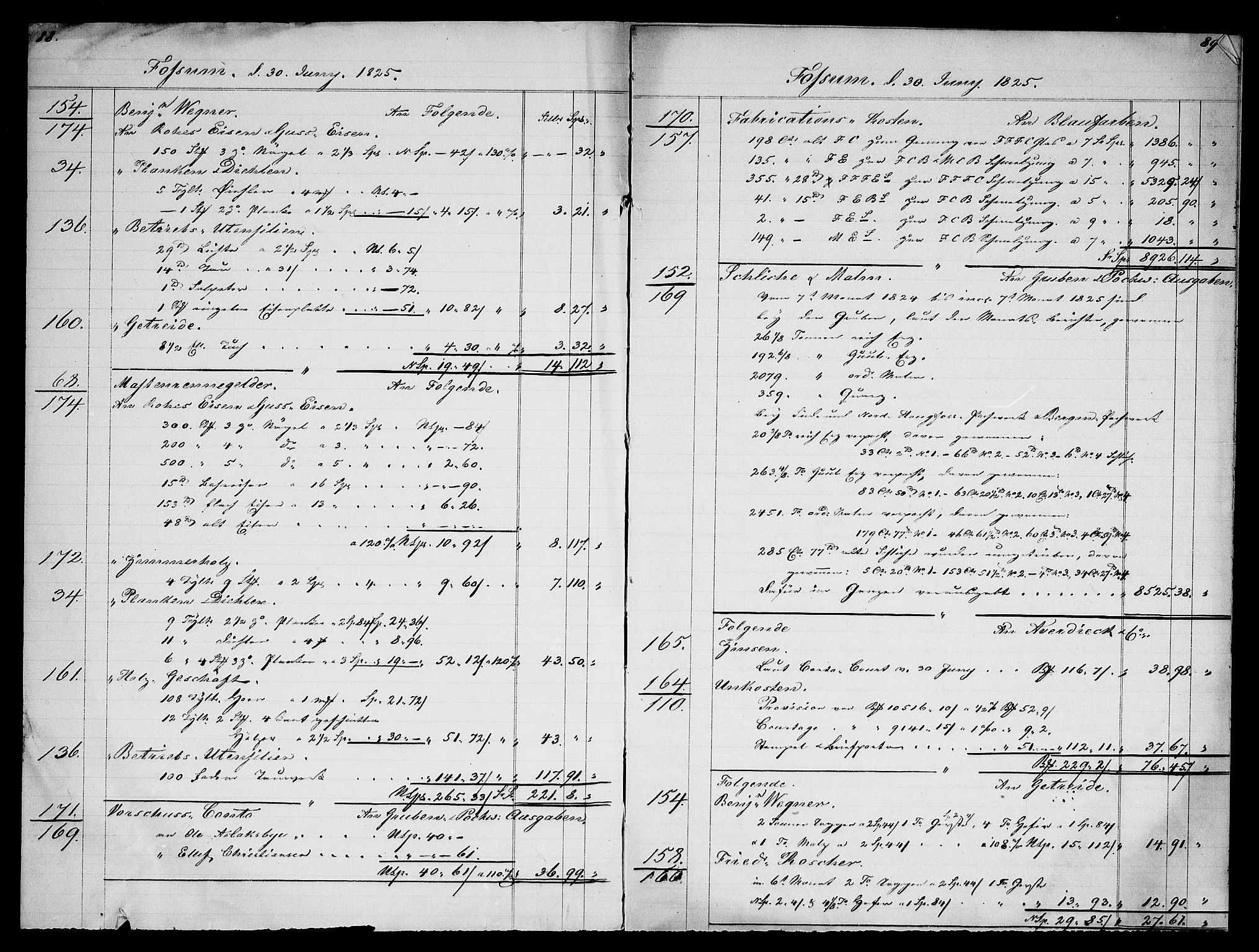 Modums Blaafarveværk, AV/RA-PA-0157/G/Gd/Gdb/L0210: Rester av diverse regnskapsprotokoller, 1822-1849, p. 13