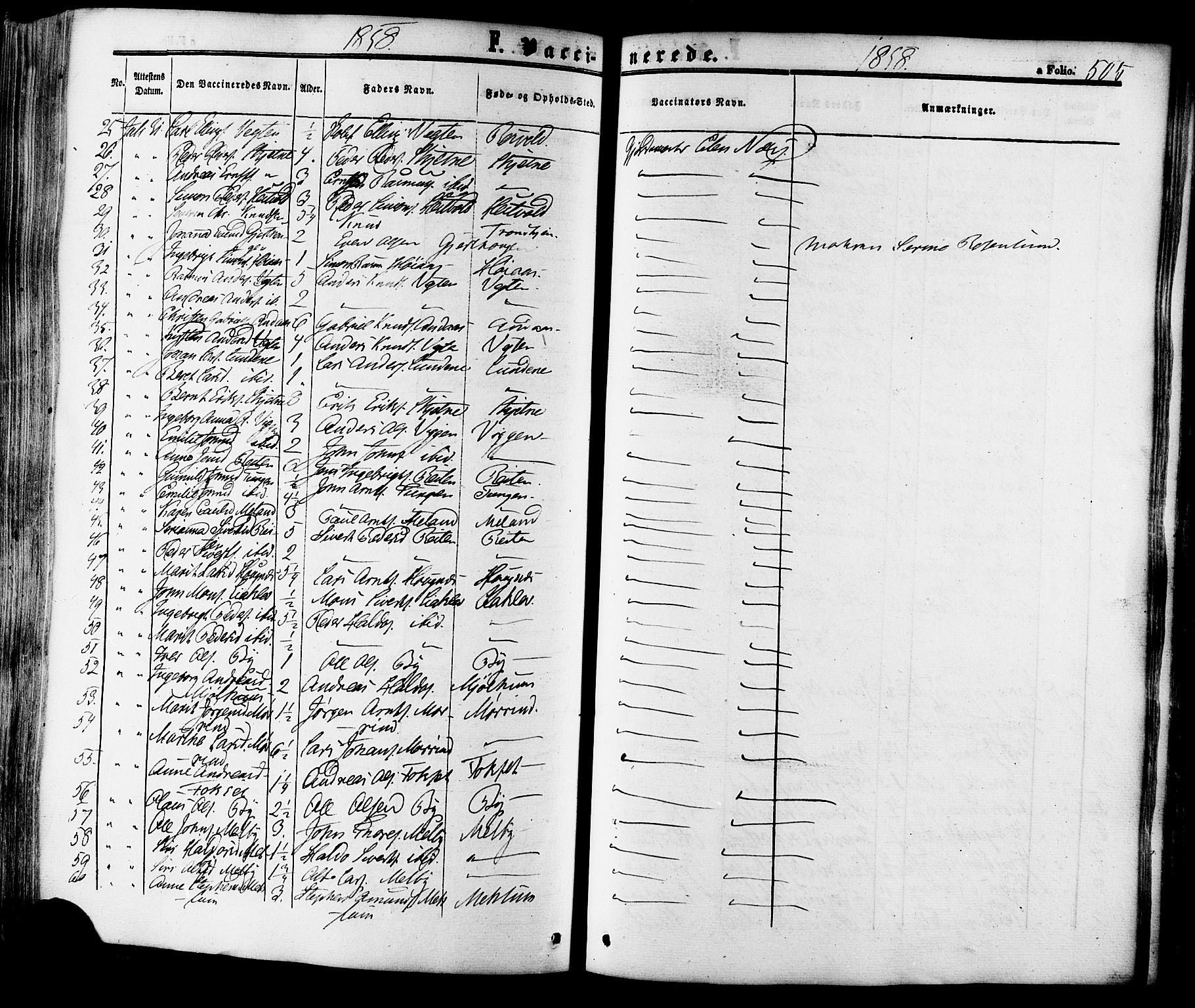 Ministerialprotokoller, klokkerbøker og fødselsregistre - Sør-Trøndelag, SAT/A-1456/665/L0772: Parish register (official) no. 665A07, 1856-1878, p. 505