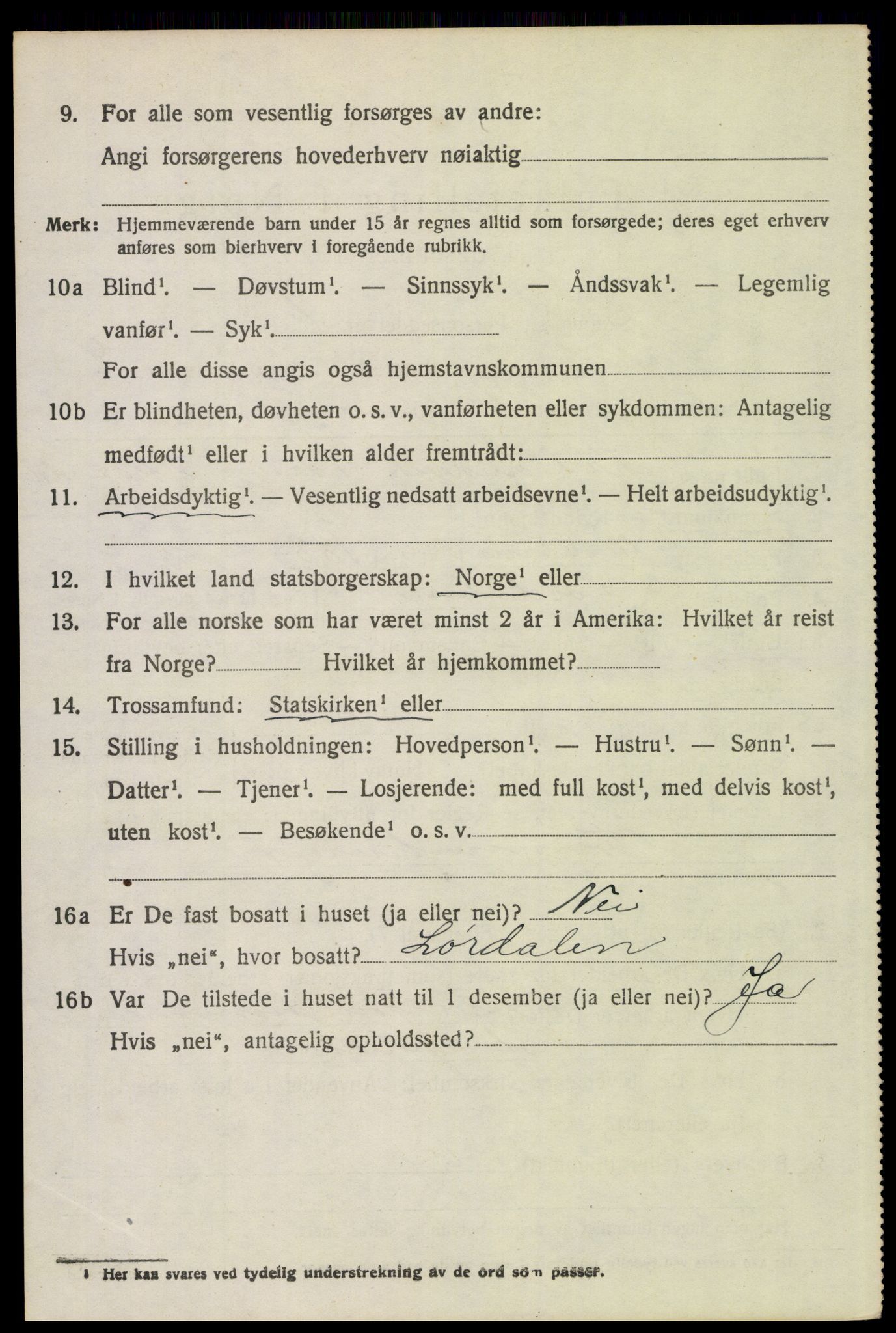 SAH, 1920 census for Trysil, 1920, p. 4292