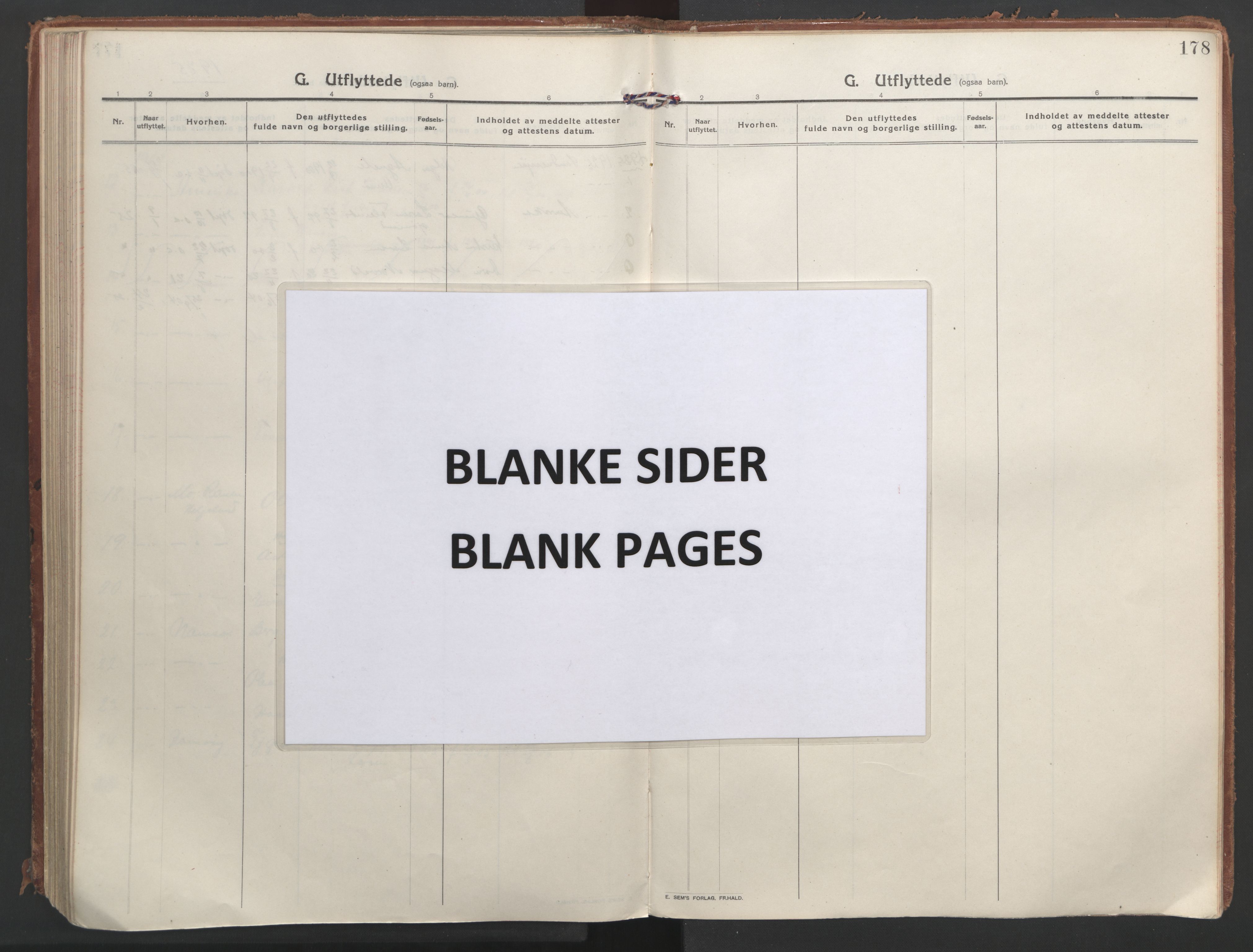 Ministerialprotokoller, klokkerbøker og fødselsregistre - Nordland, AV/SAT-A-1459/888/L1250: Parish register (official) no. 888A16, 1913-1925, p. 178