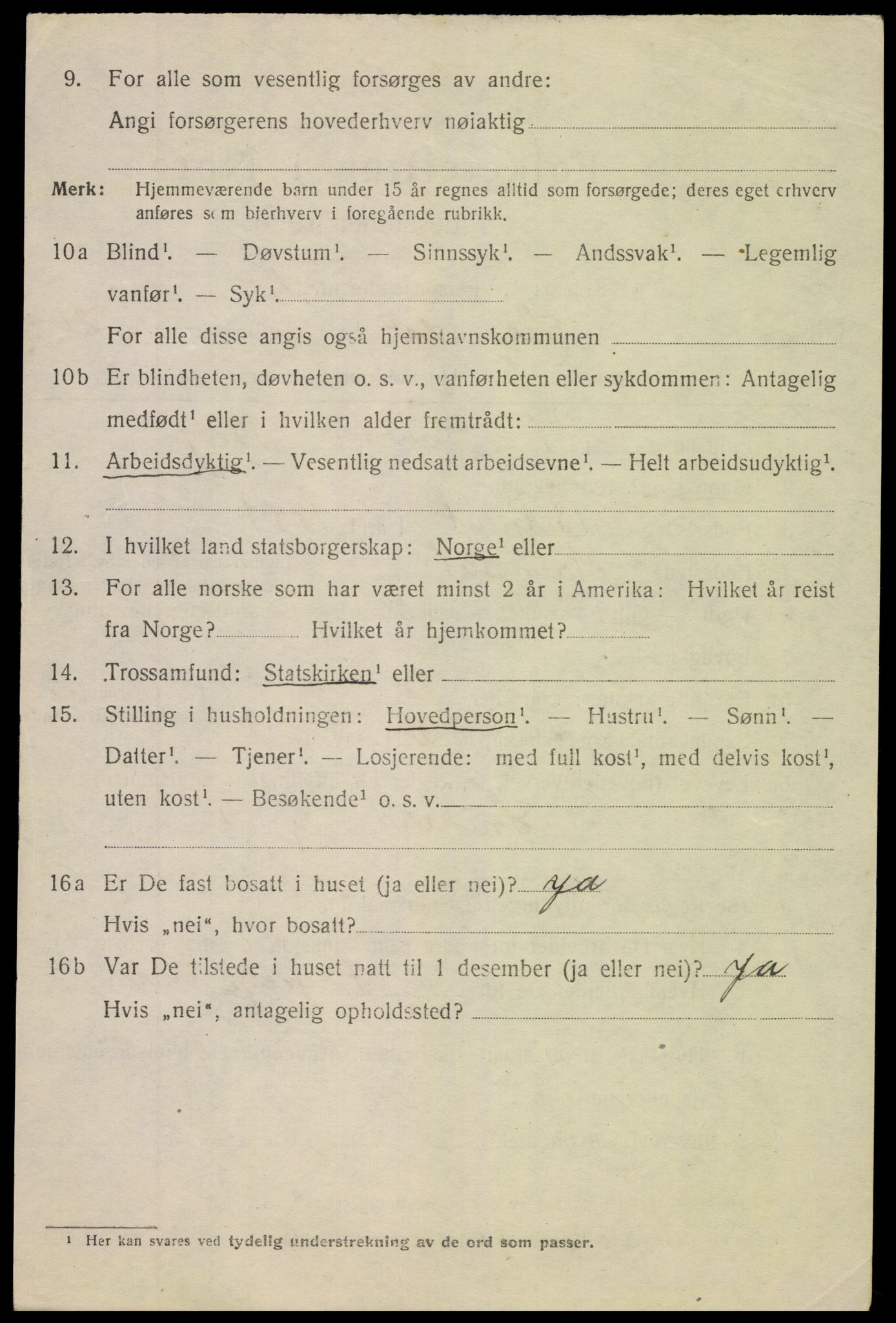 SAK, 1920 census for Arendal, 1920, p. 27509