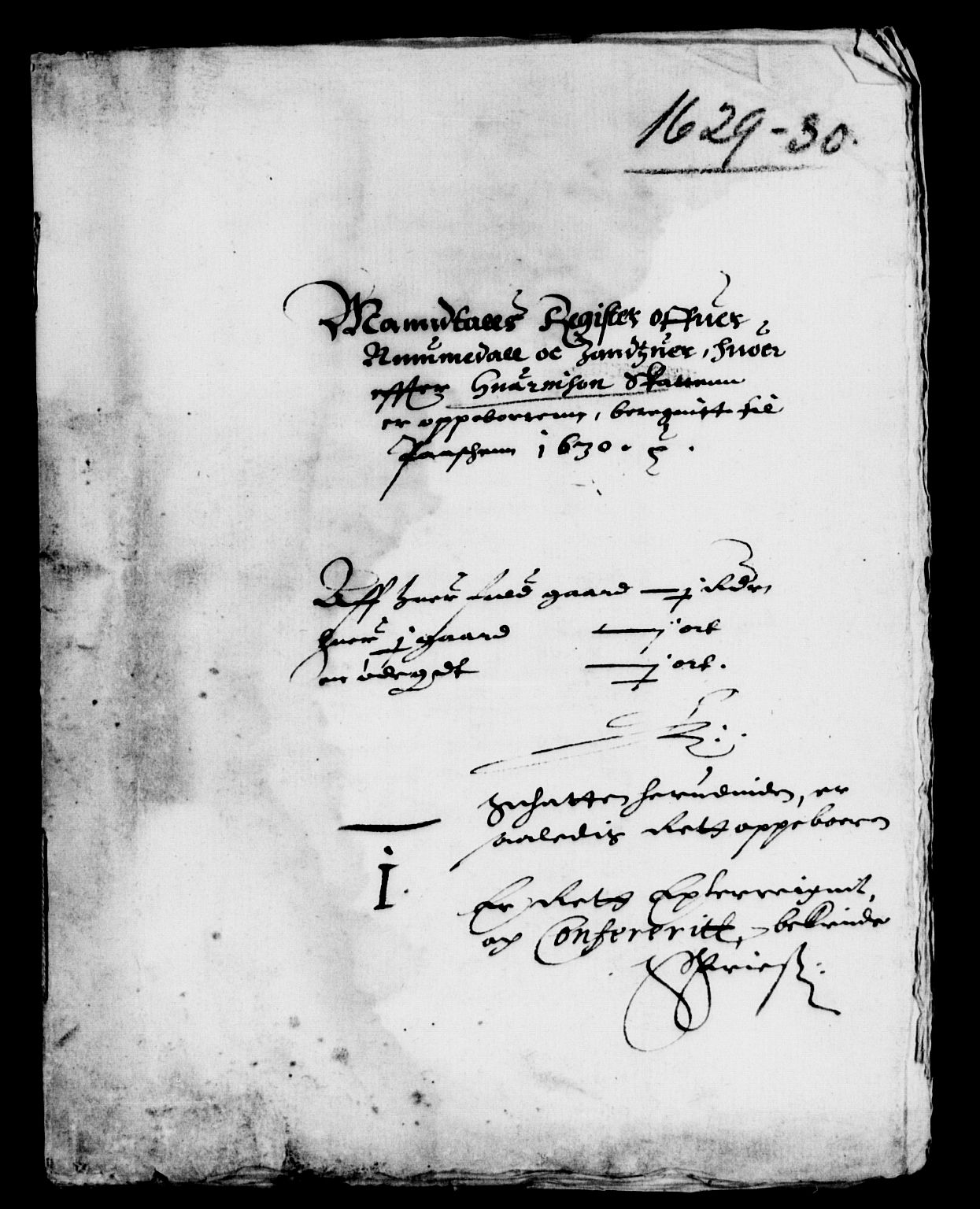 Rentekammeret inntil 1814, Reviderte regnskaper, Lensregnskaper, RA/EA-5023/R/Rb/Rbn/L0001: Numedal og Sandsvær len, 1628-1638