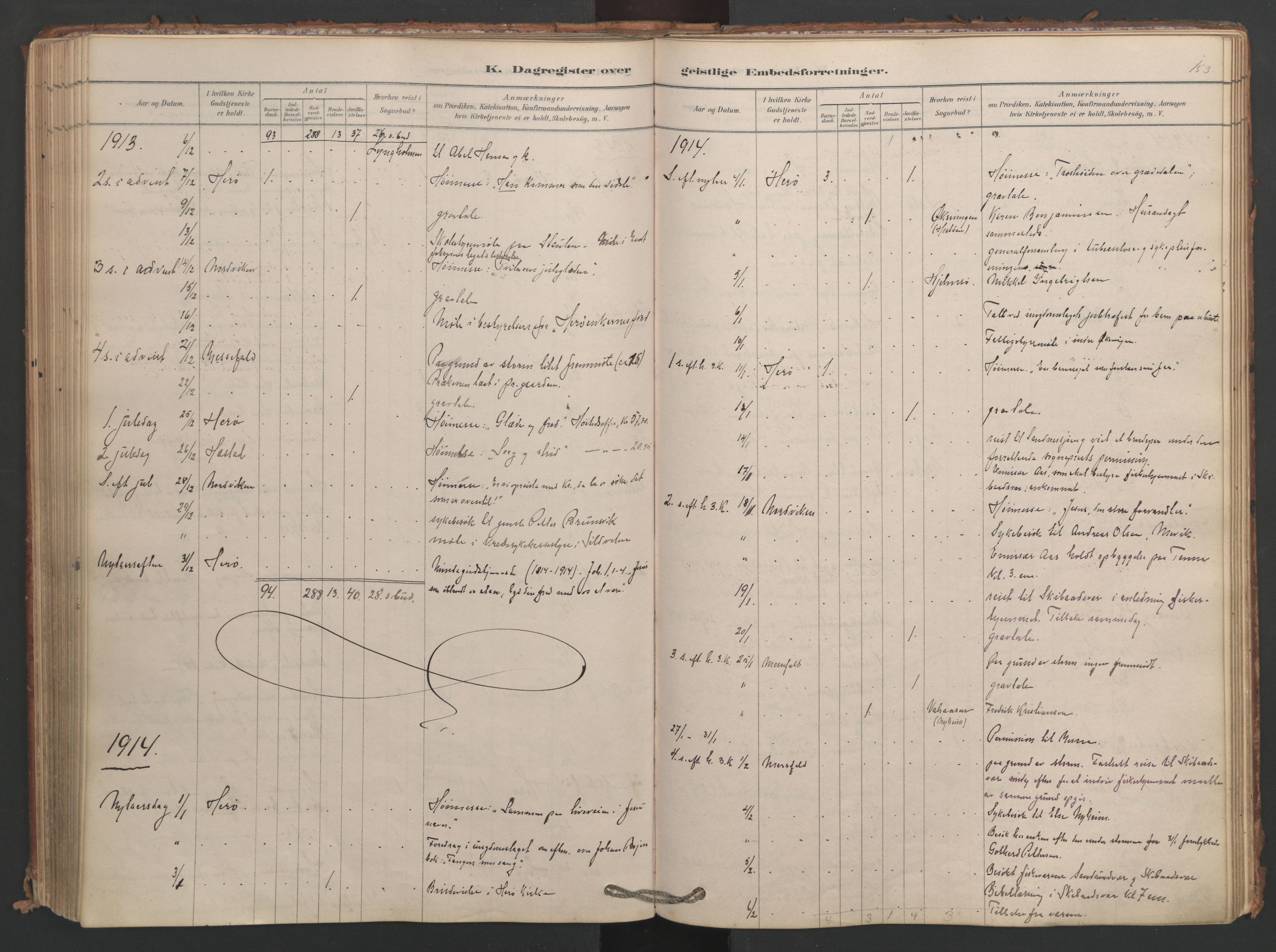 Ministerialprotokoller, klokkerbøker og fødselsregistre - Nordland, AV/SAT-A-1459/834/L0509: Parish register (official) no. 834A07, 1878-1937, p. 153