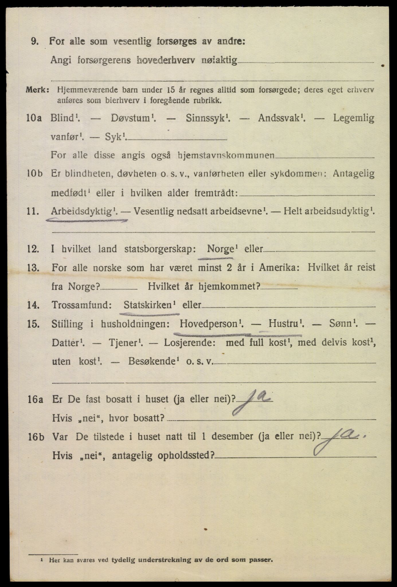 SAK, 1920 census for Sør-Audnedal, 1920, p. 3686