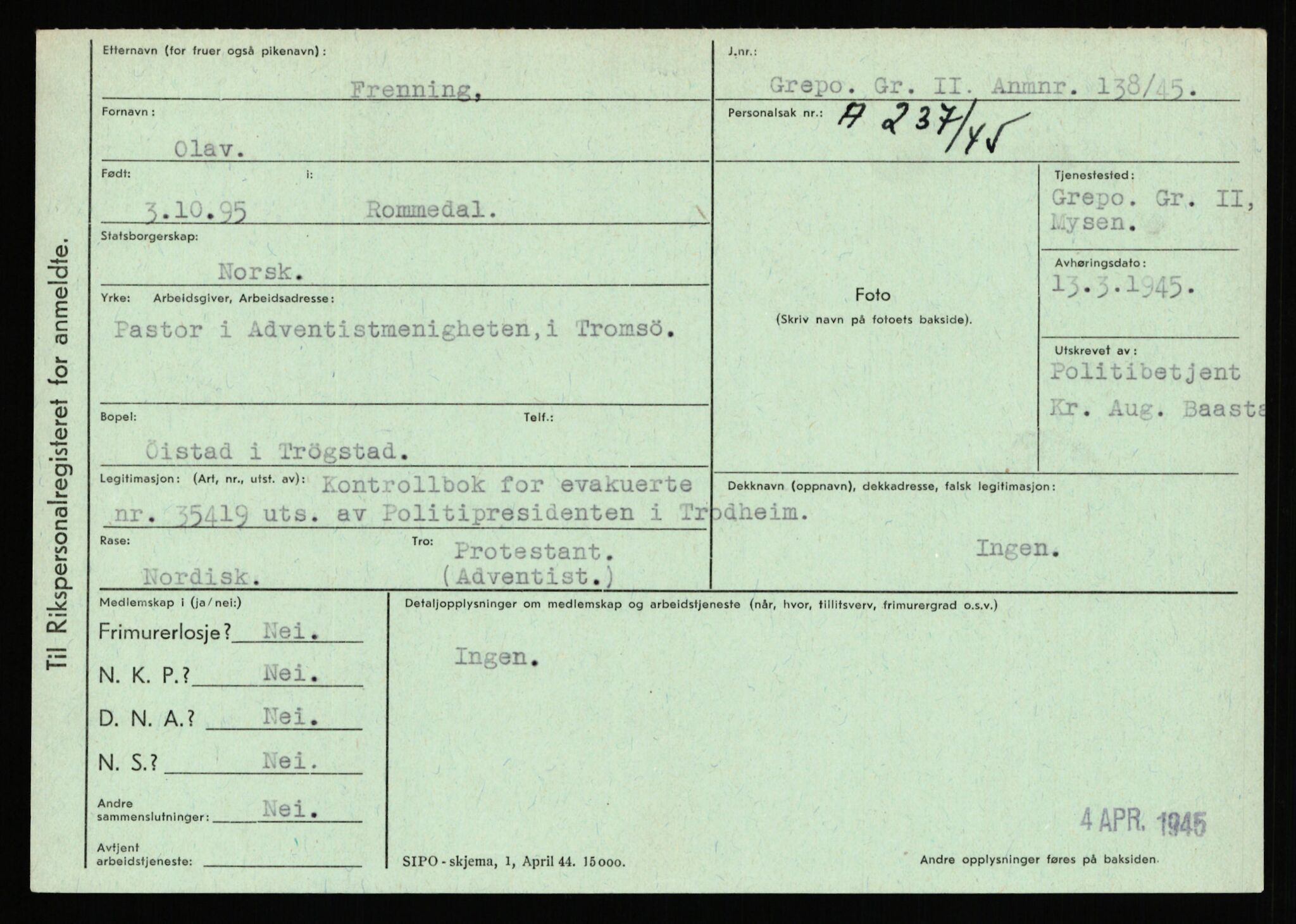 Statspolitiet - Hovedkontoret / Osloavdelingen, AV/RA-S-1329/C/Ca/L0004: Eid - funn av gjenstander	, 1943-1945, p. 4632