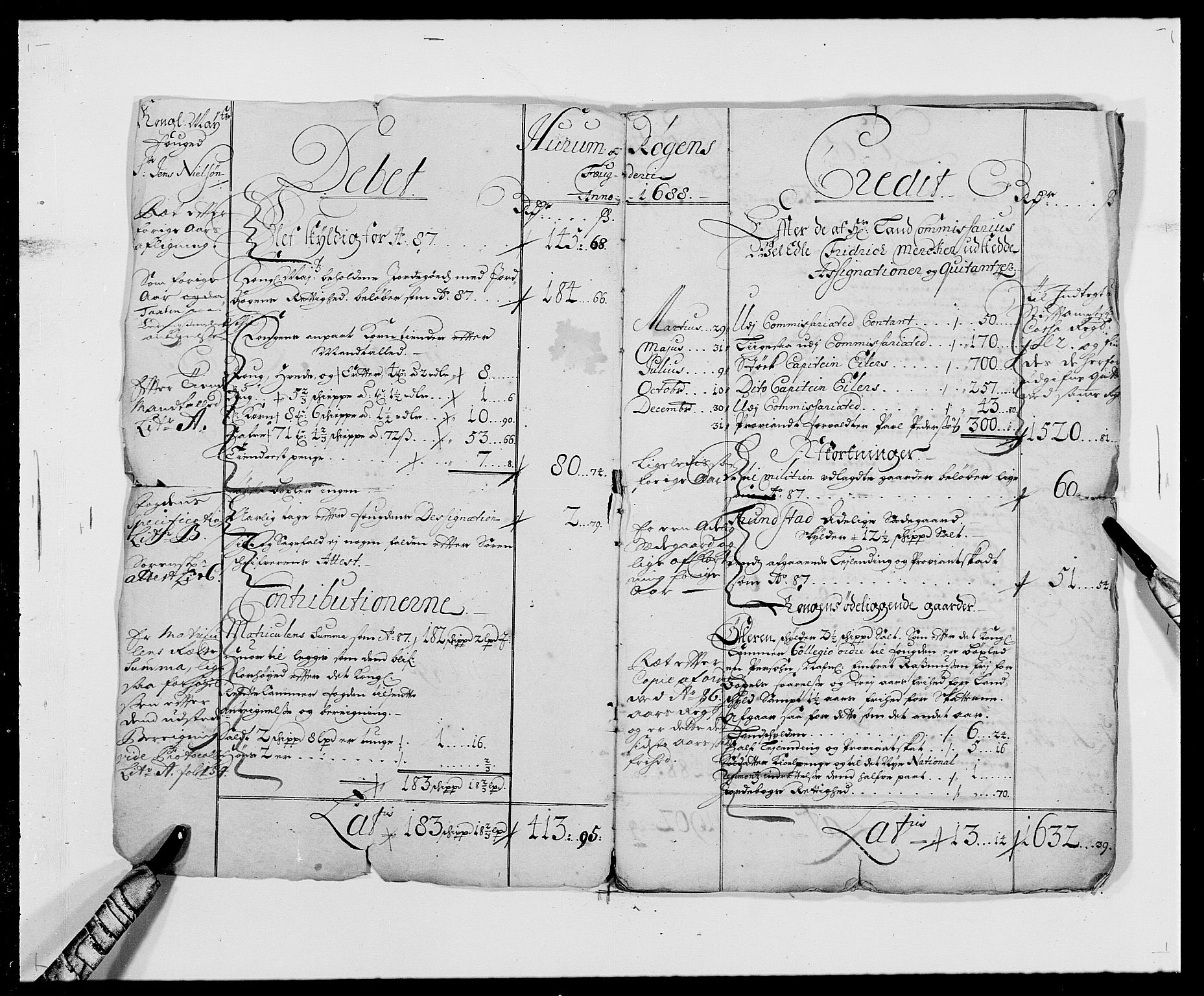 Rentekammeret inntil 1814, Reviderte regnskaper, Fogderegnskap, RA/EA-4092/R29/L1693: Fogderegnskap Hurum og Røyken, 1688-1693, p. 2