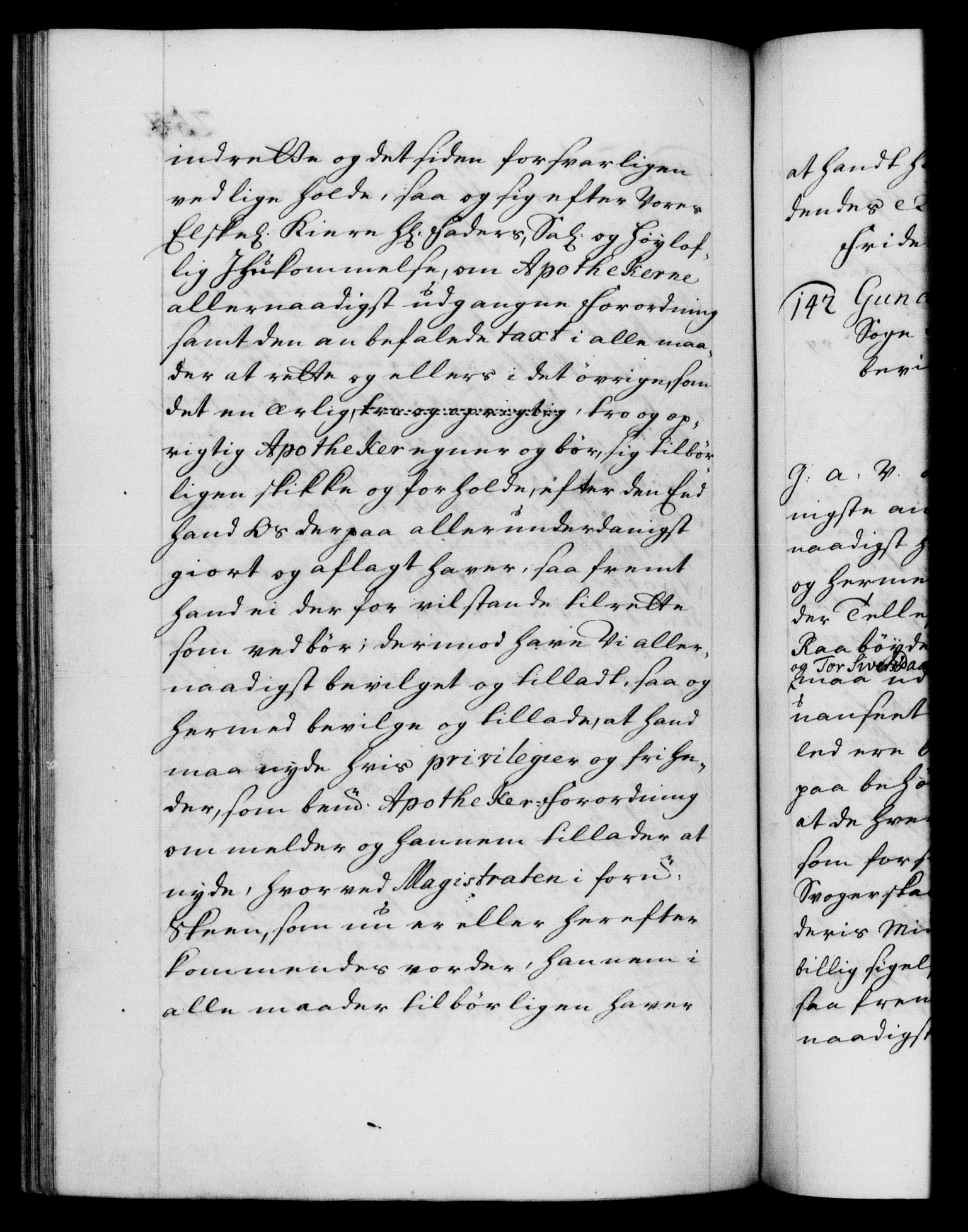 Danske Kanselli 1572-1799, AV/RA-EA-3023/F/Fc/Fca/Fcaa/L0020: Norske registre, 1708-1711, p. 257b