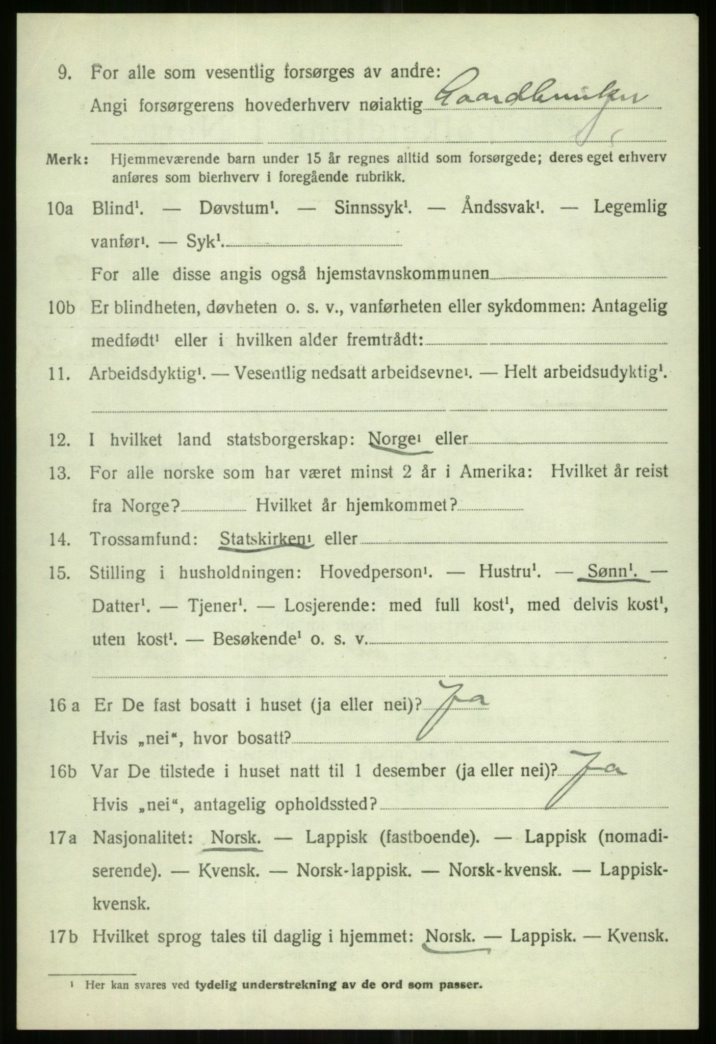 SATØ, 1920 census for Tromsøysund, 1920, p. 13823