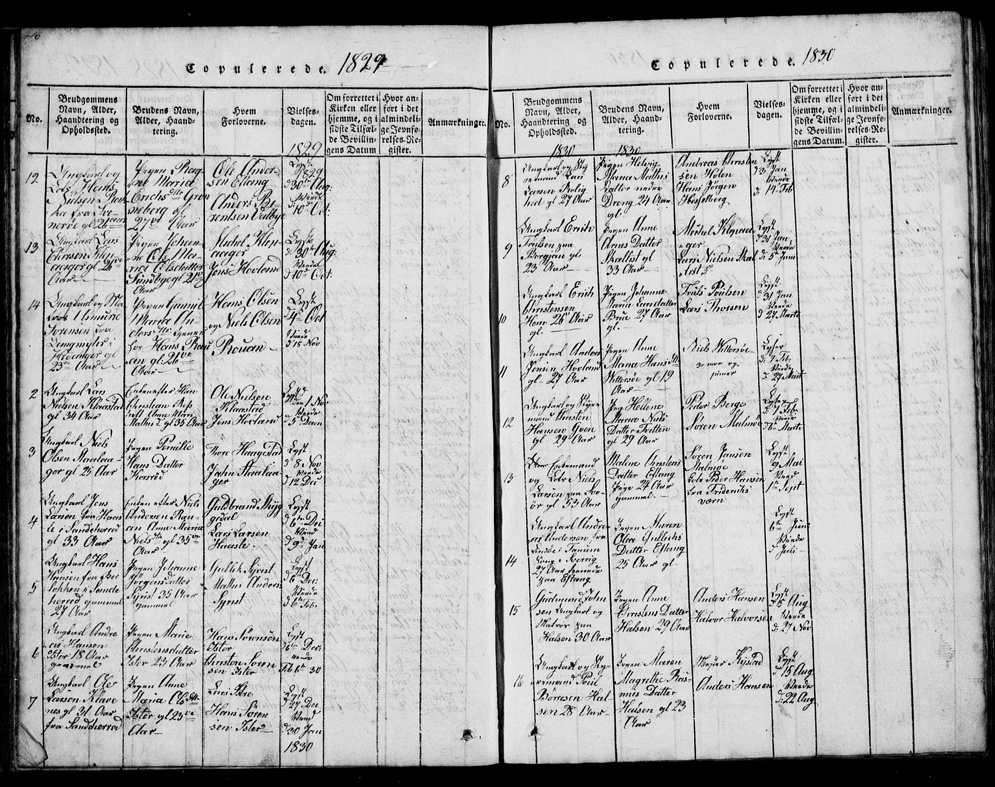 Tjølling kirkebøker, SAKO/A-60/G/Ga/L0001: Parish register (copy) no. 1, 1814-1835, p. 416