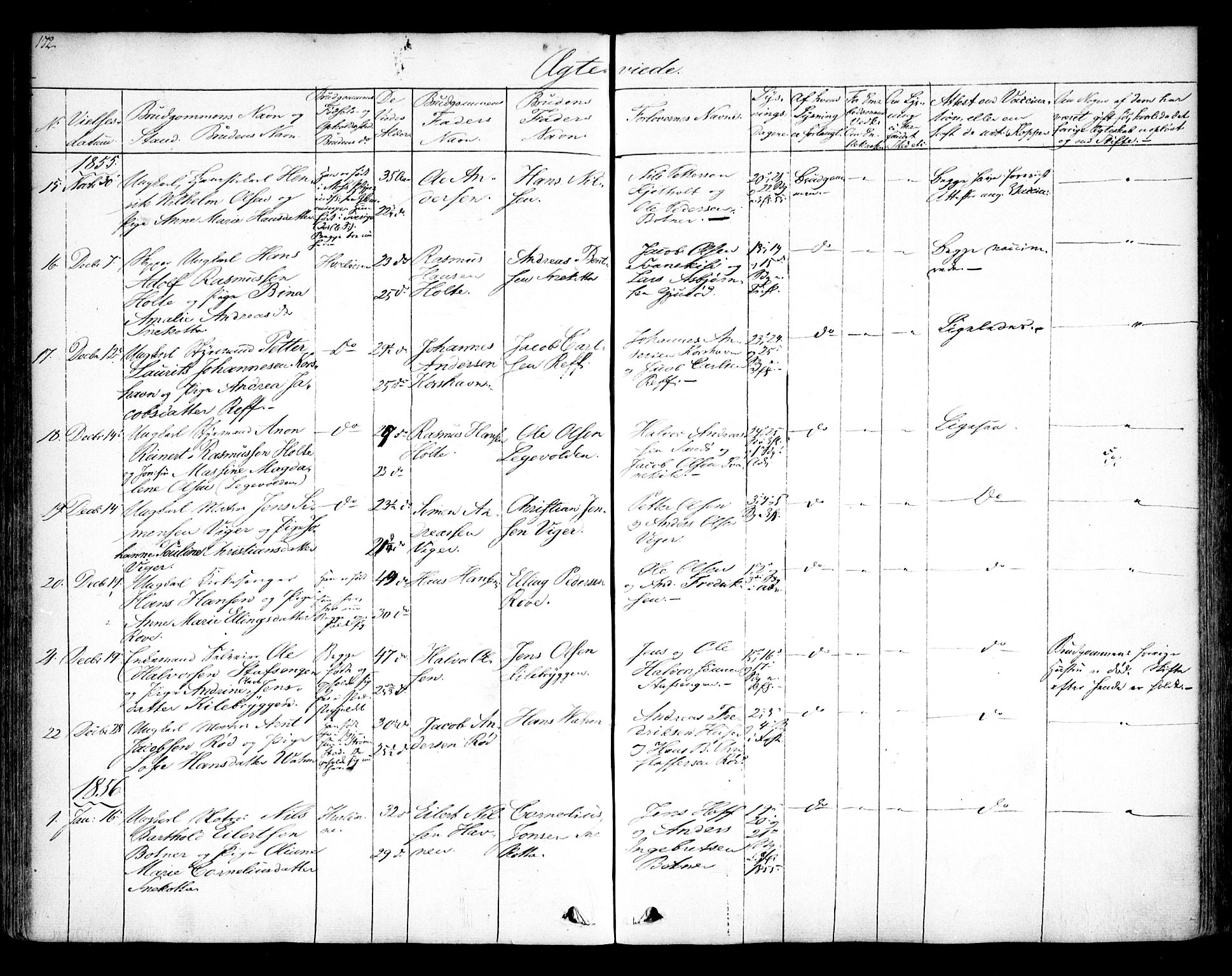 Hvaler prestekontor Kirkebøker, SAO/A-2001/F/Fa/L0006: Parish register (official) no. I 6, 1846-1863, p. 172