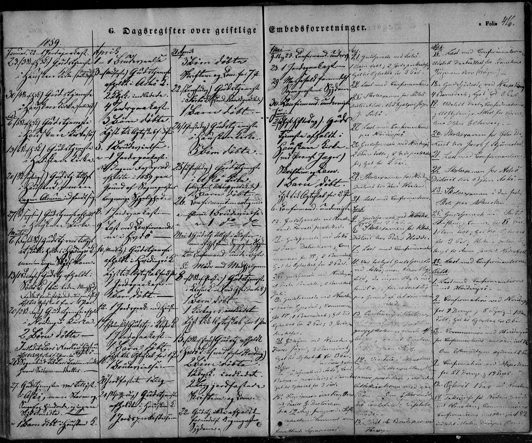 Rennesøy sokneprestkontor, AV/SAST-A -101827/H/Ha/Haa/L0005: Parish register (official) no. A 5, 1838-1859, p. 416