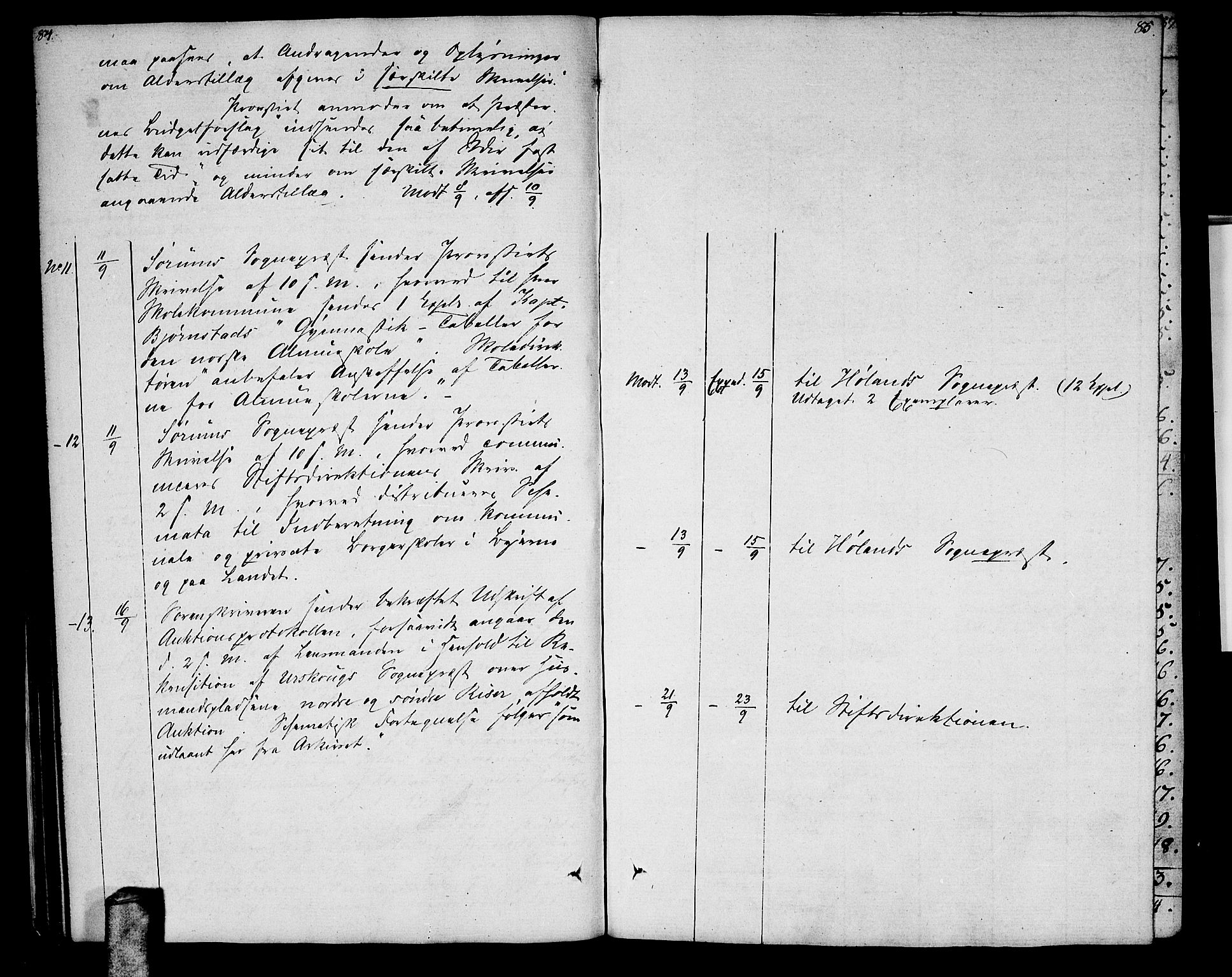 Aurskog prestekontor Kirkebøker, SAO/A-10304a/F/Fa/L0004: Parish register (official) no. I 4, 1807-1814, p. 84-85