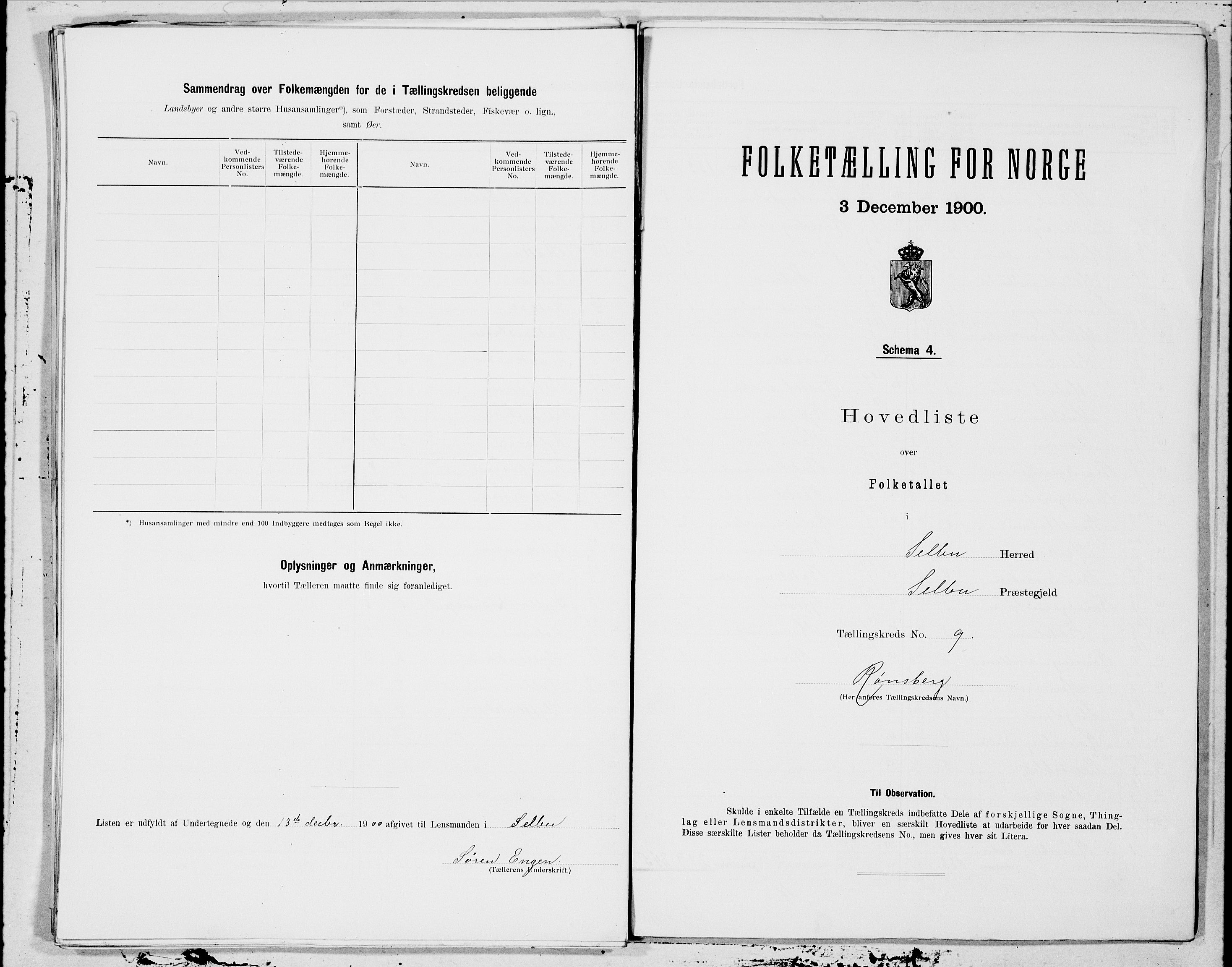 SAT, 1900 census for Selbu, 1900, p. 18