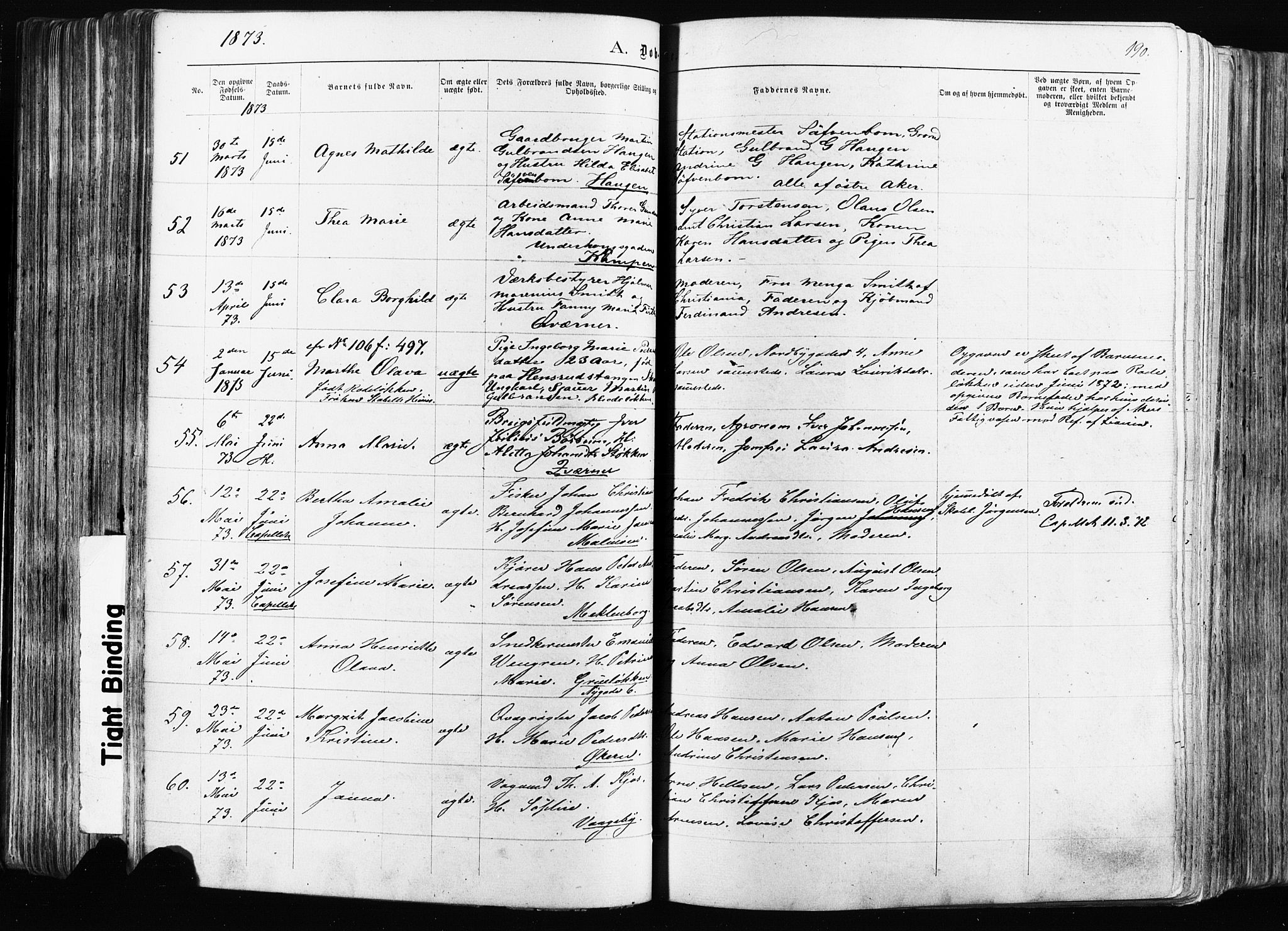 Østre Aker prestekontor Kirkebøker, AV/SAO-A-10840/F/Fa/L0003: Parish register (official) no. I 3, 1869-1875, p. 190