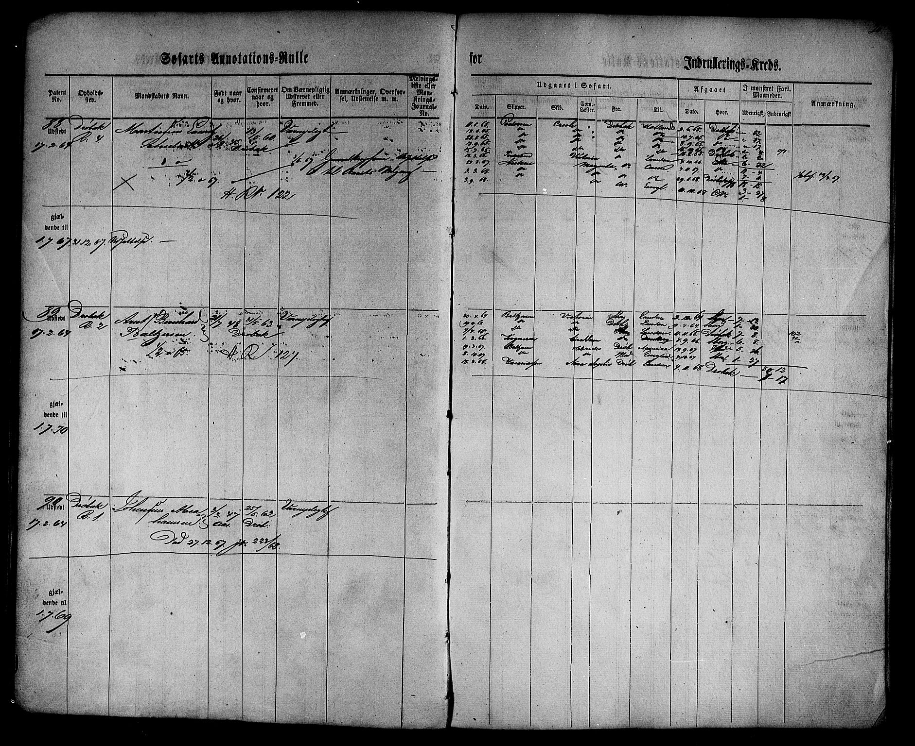 Drøbak mønstringskontor, AV/SAO-A-10569f/F/Fc/Fca/L0001: Patent nr. 1-273, 1860, p. 33