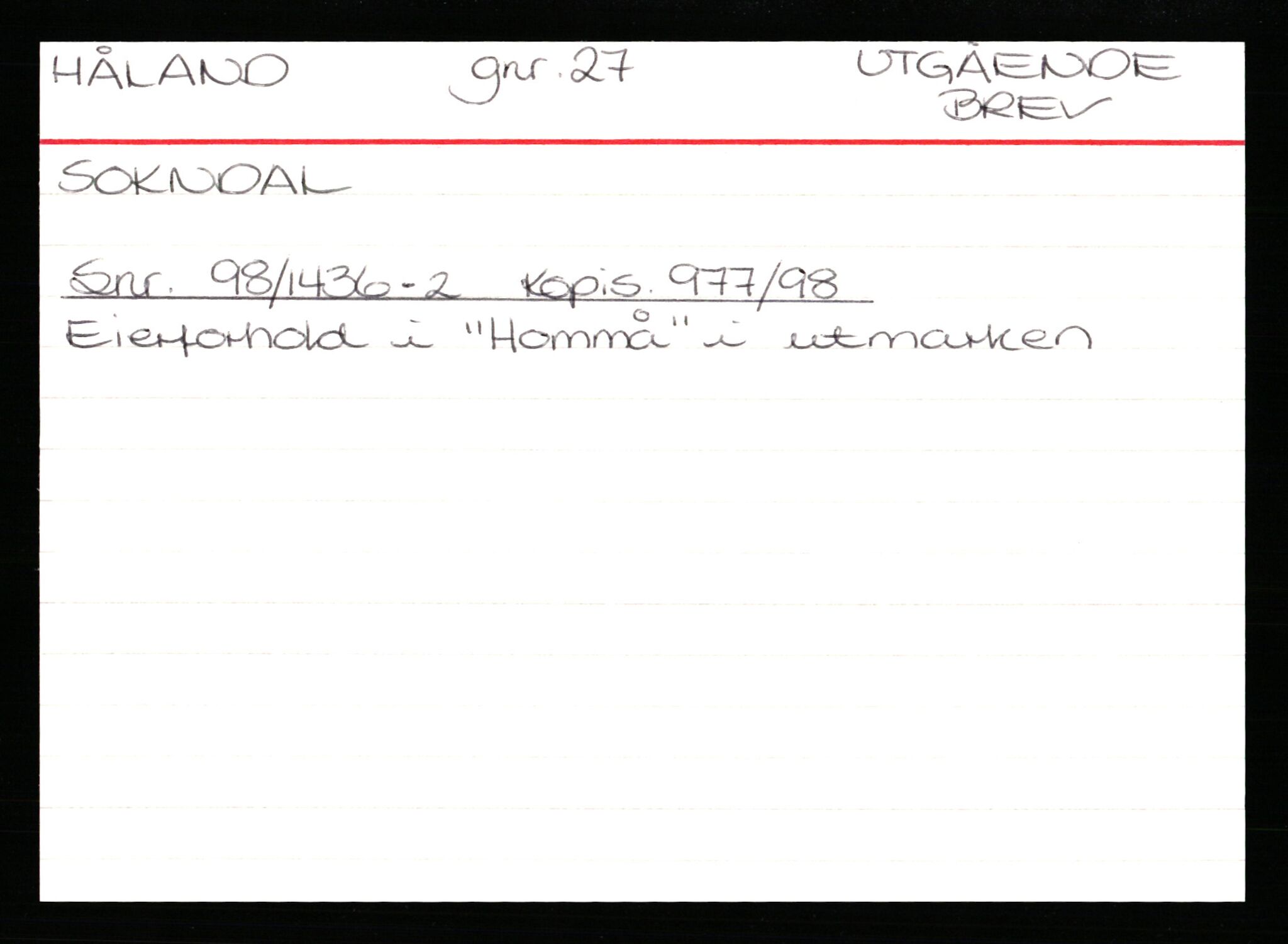 Statsarkivet i Stavanger, AV/SAST-A-101971/03/Y/Yk/L0020: Registerkort sortert etter gårdsnavn: Høle - Idsal, 1750-1930, p. 441