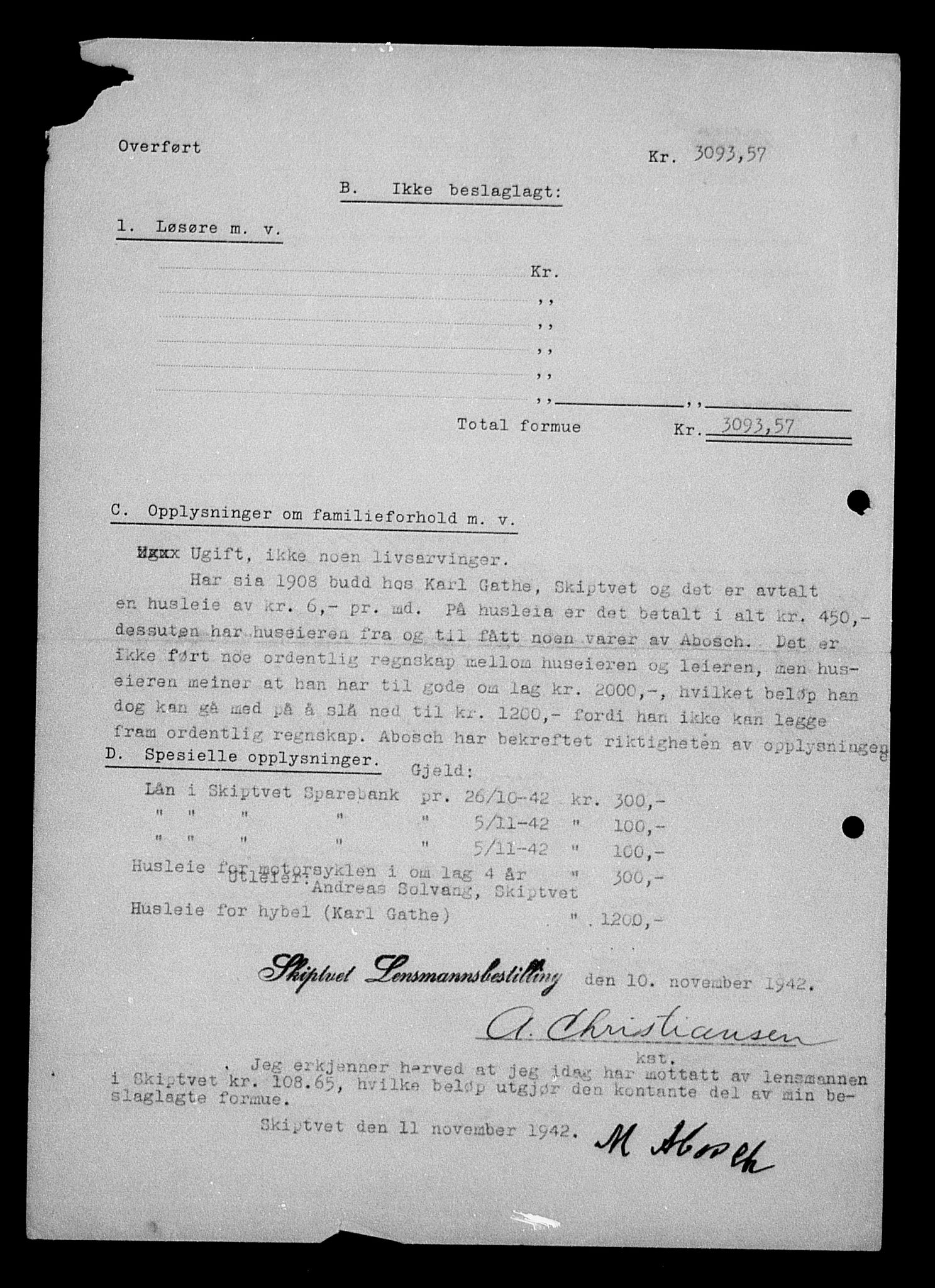 Justisdepartementet, Tilbakeføringskontoret for inndratte formuer, AV/RA-S-1564/H/Hc/Hcd/L0989: --, 1945-1947, p. 263