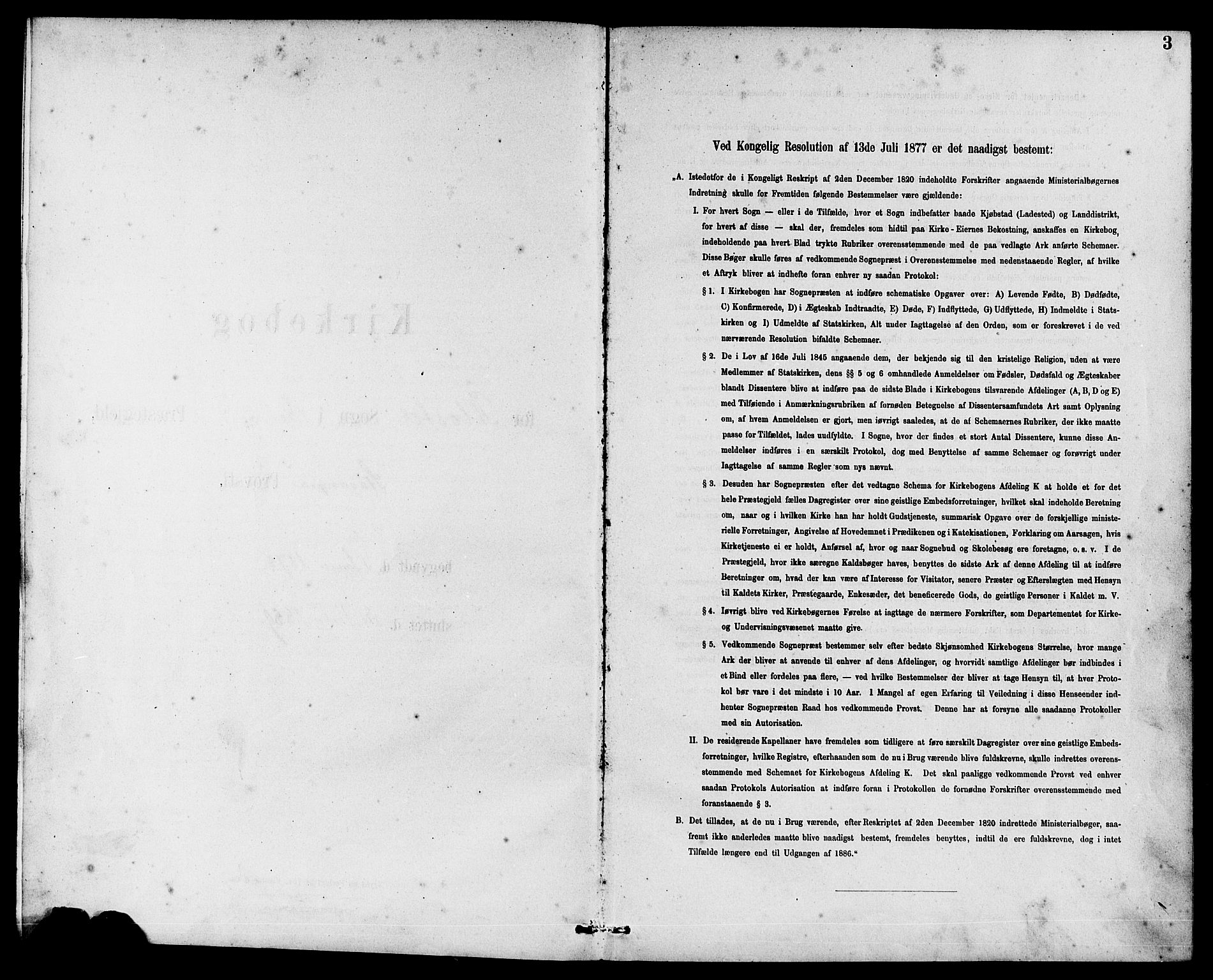 Rennesøy sokneprestkontor, SAST/A -101827/H/Ha/Haa/L0010: Parish register (official) no. A 10, 1878-1890, p. 3