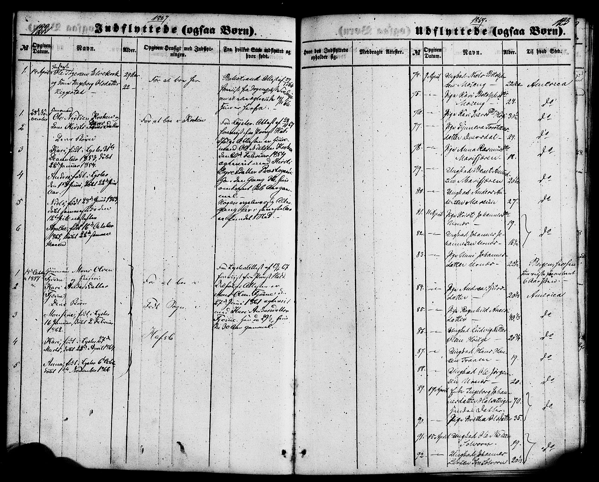 Hafslo sokneprestembete, AV/SAB-A-80301/H/Haa/Haaa/L0018: Parish register (official) no. A 18, 1853-1886, p. 122-123