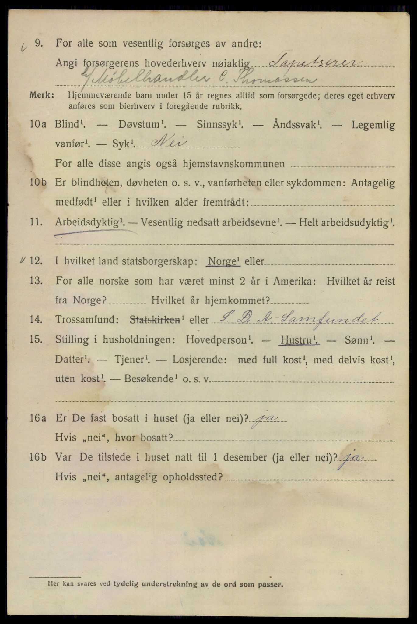 SAO, 1920 census for Kristiania, 1920, p. 171668