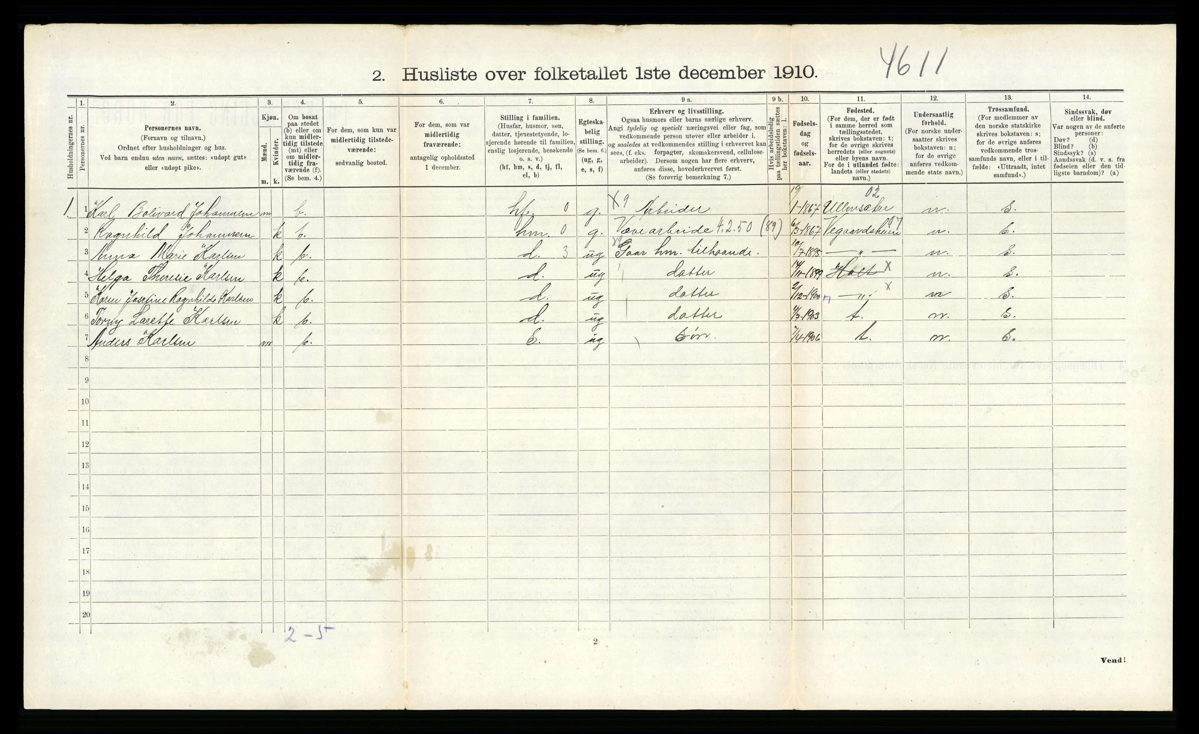 RA, 1910 census for Holt, 1910, p. 1373