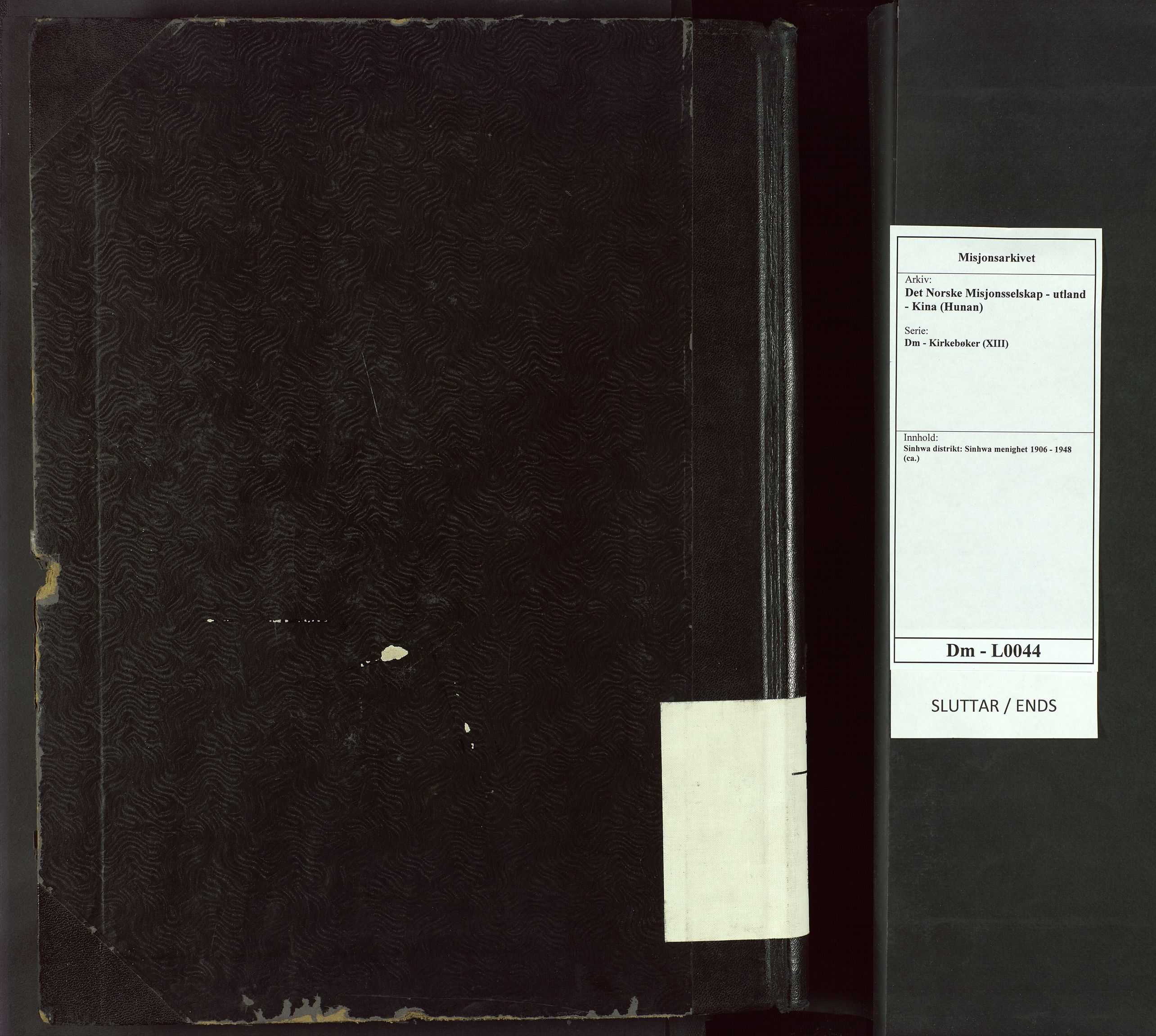 Det Norske Misjonsselskap - utland - Kina (Hunan), VID/MA-A-1065/Dm/L0044: Parish register (official) no. 82, 1906-1948