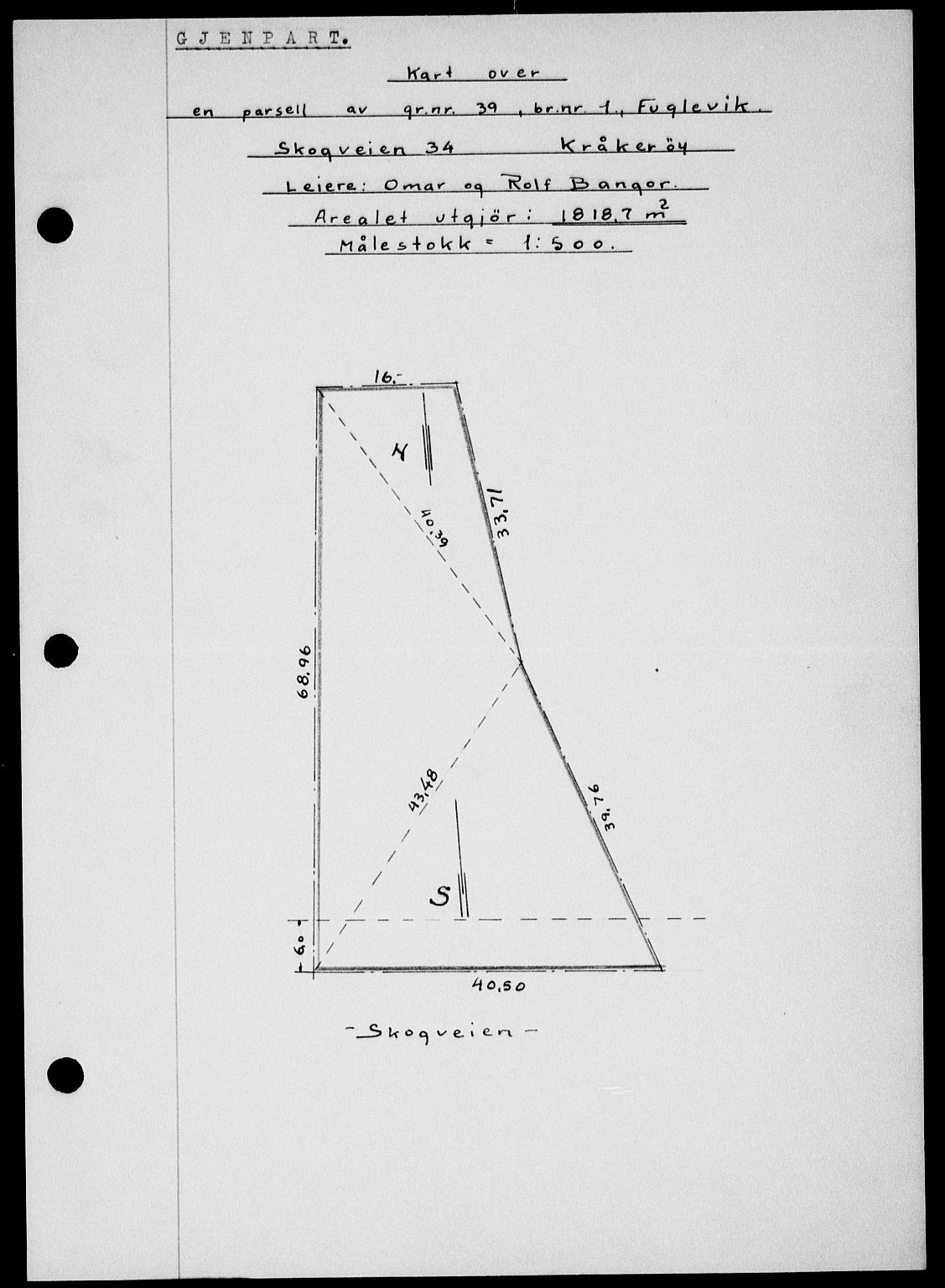 Onsøy sorenskriveri, SAO/A-10474/G/Ga/Gab/L0021: Mortgage book no. II A-21, 1947-1947, Diary no: : 2616/1947