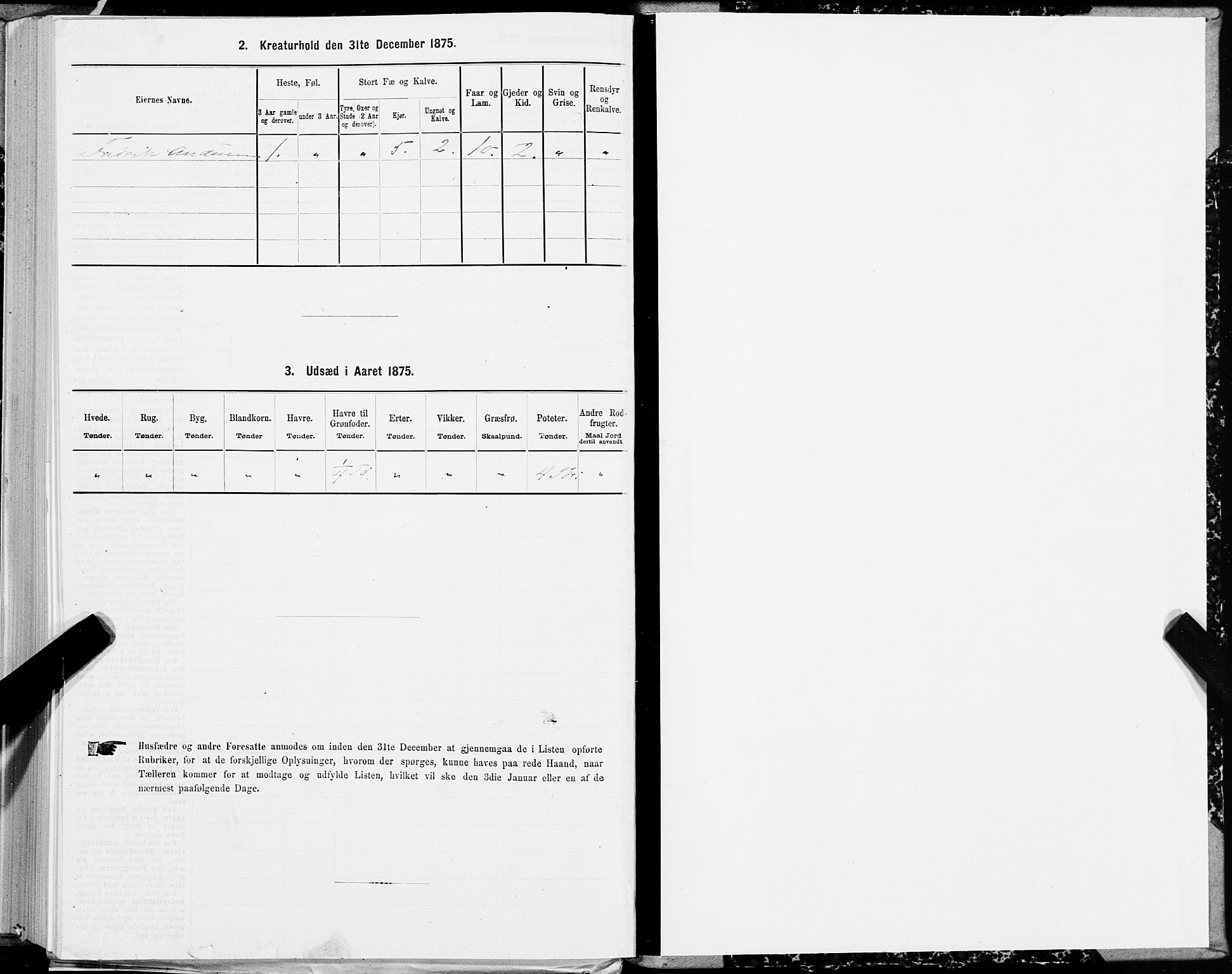 SAT, 1875 census for 1860P Buksnes, 1875