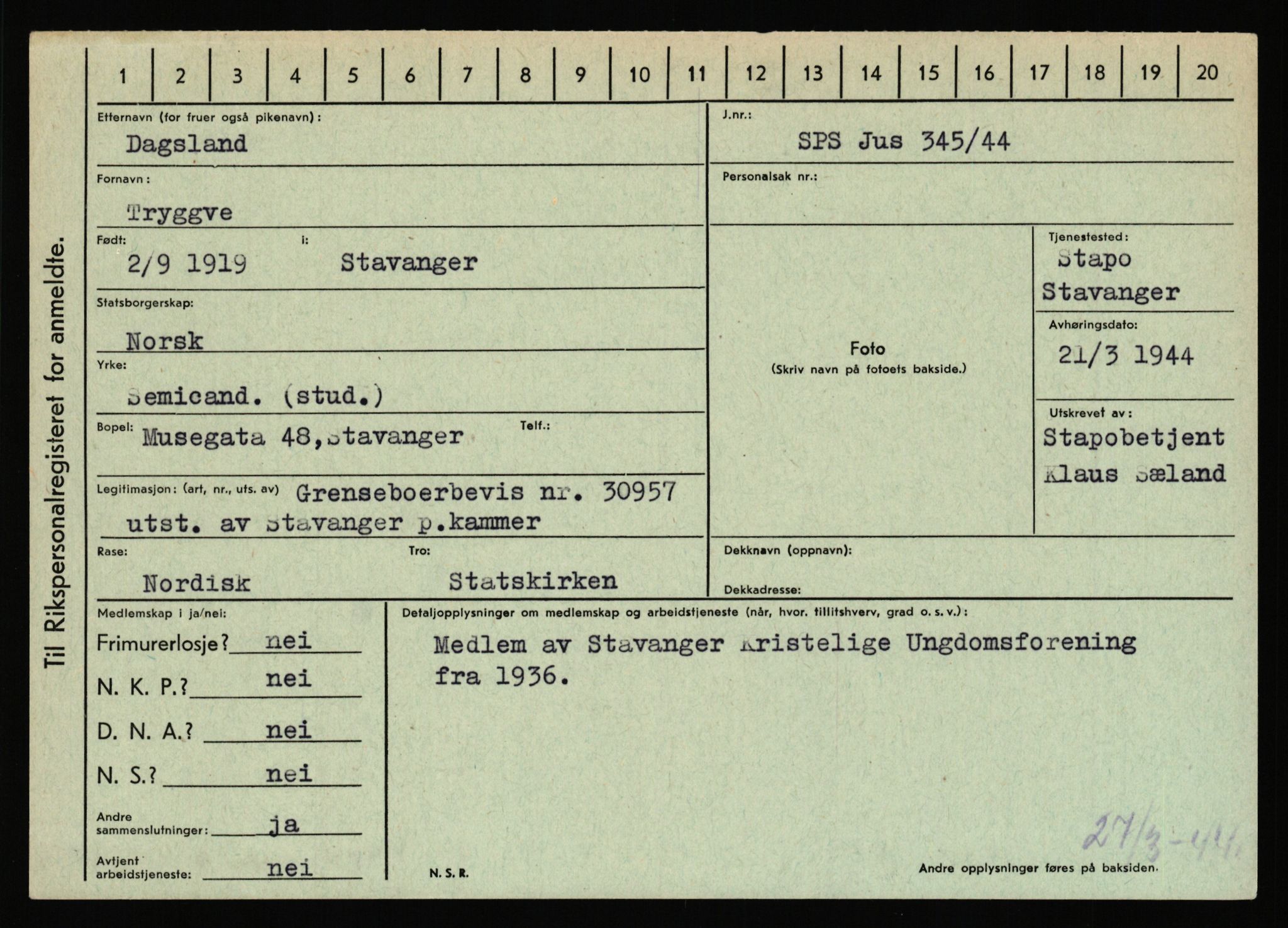 Statspolitiet - Hovedkontoret / Osloavdelingen, AV/RA-S-1329/C/Ca/L0003: Brechan - Eichinger	, 1943-1945, p. 2373